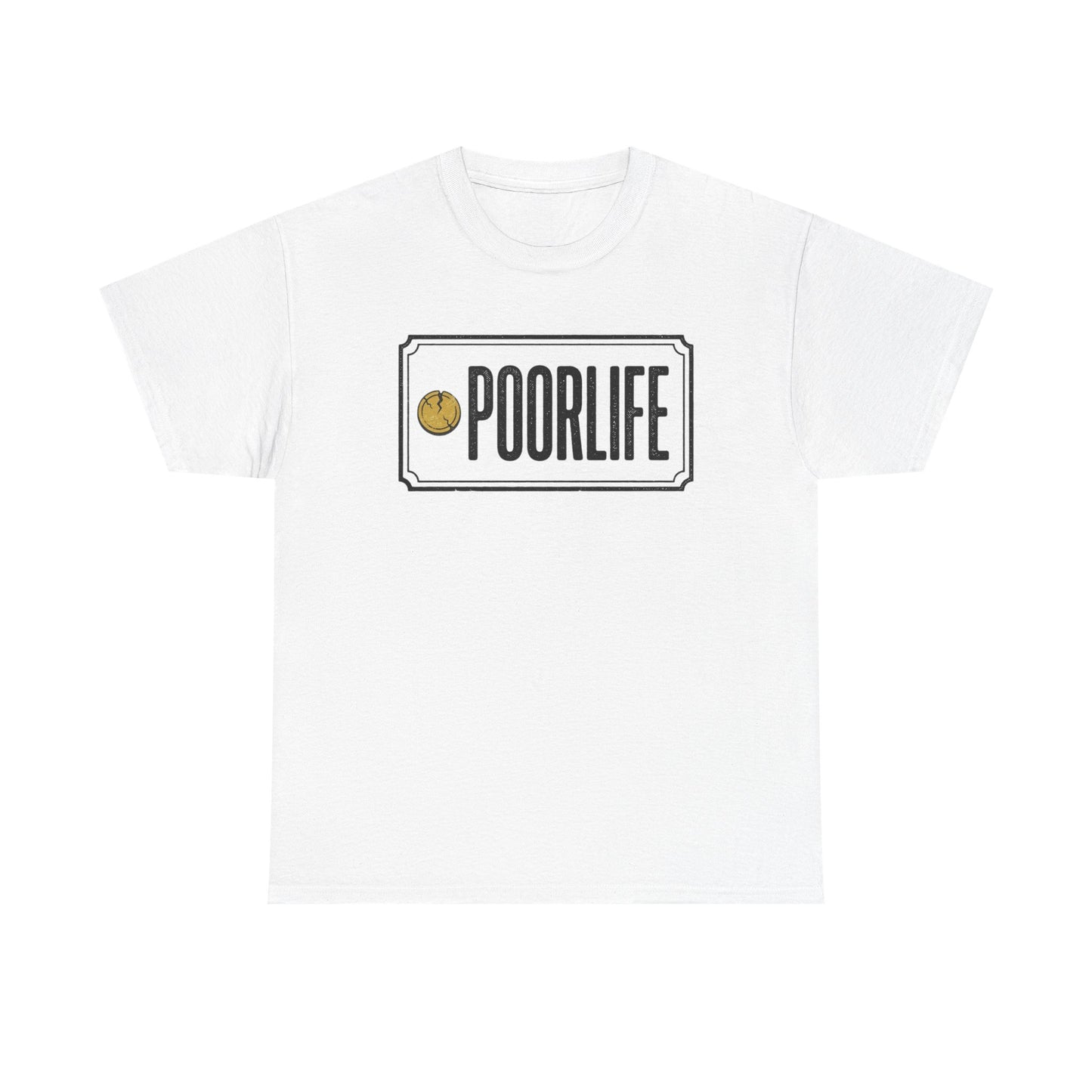 'Poor Life' Vintage Coin Graphic Tee