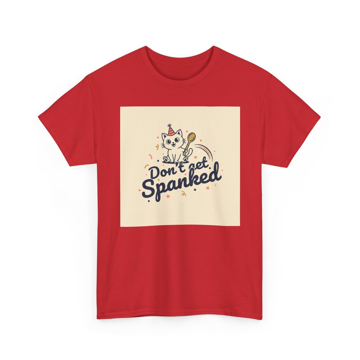 Don’t Get Spanked Cat Tee — Cute Retro Kitten Graphic T-Shirt Printify