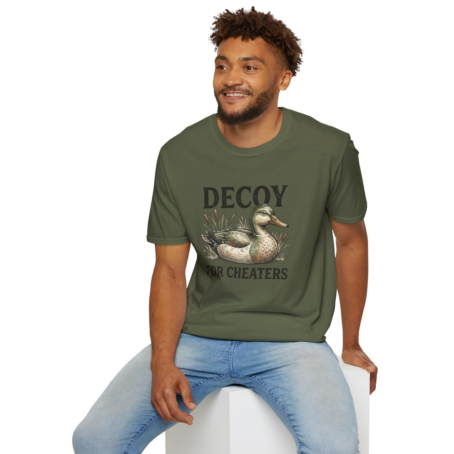 Decoy Duck T-Shirt — "Decoy for Cheaters" Vintage Waterfowl Tee