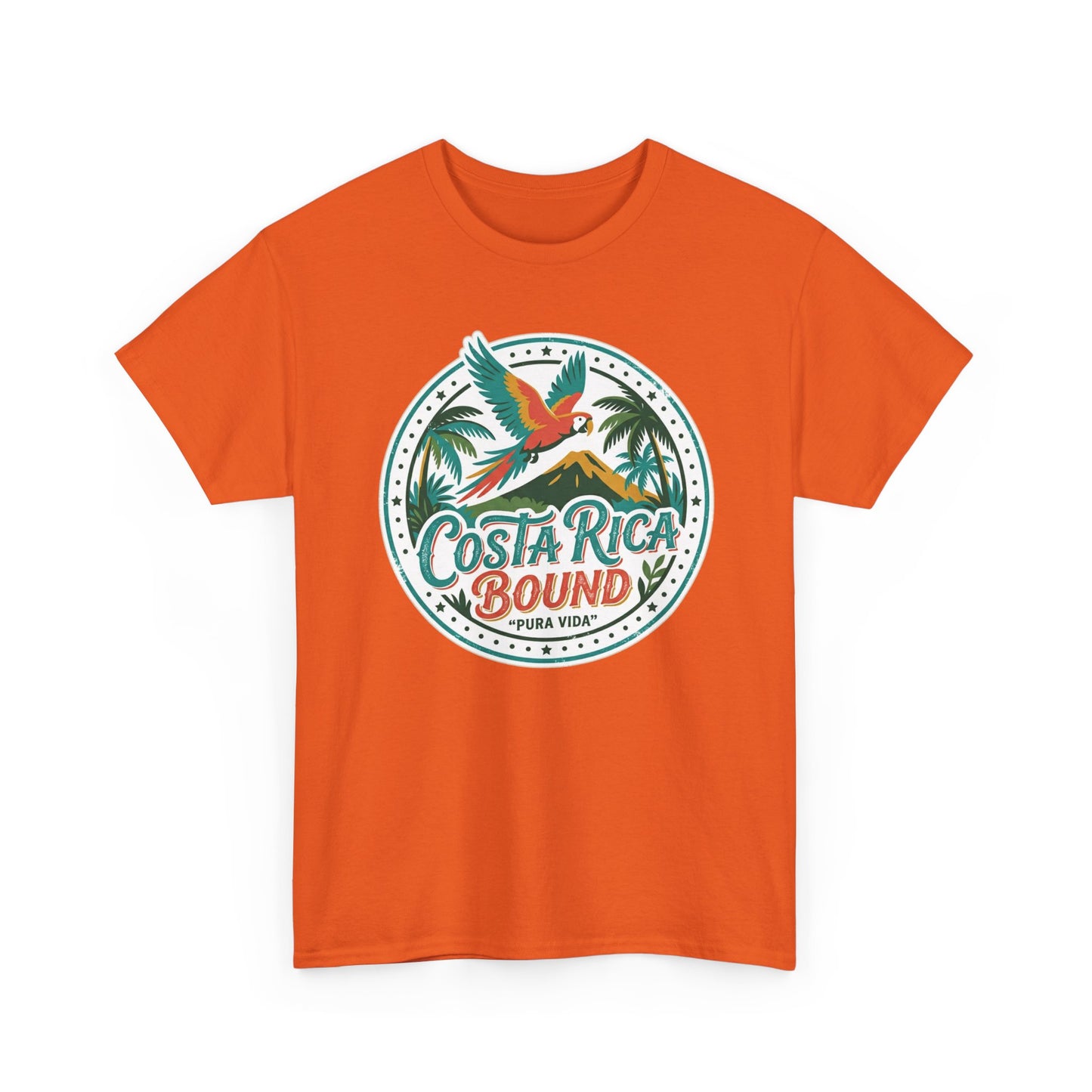 Costa Rica Bound T-Shirt — Tropical Parrot Travel Tee Printify