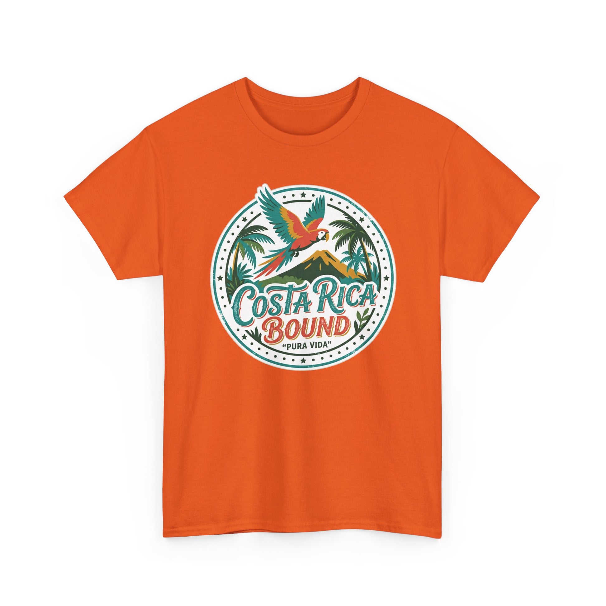 Costa Rica Bound T-Shirt — Tropical Parrot Travel Tee Printify