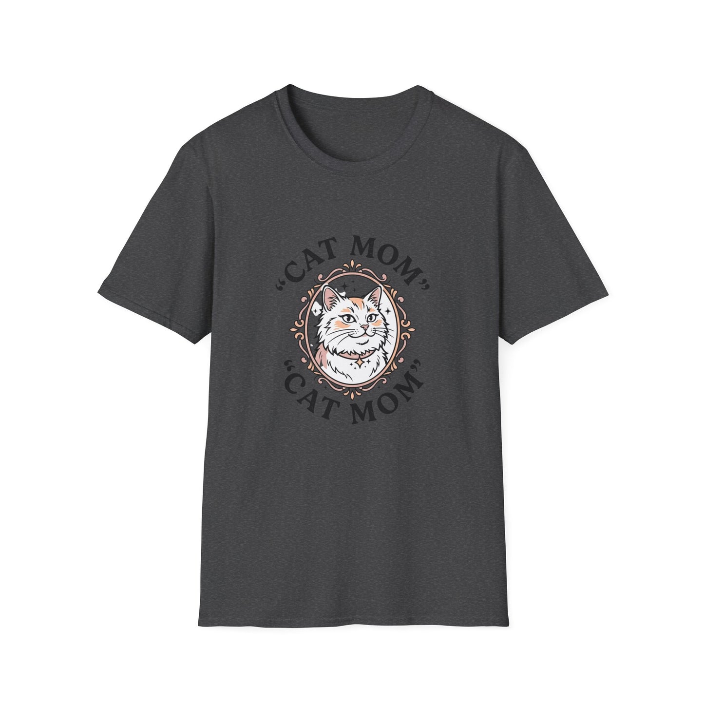 Cat Mom T-Shirt — Cute Vintage Cat Portrait Tee for Cat Lovers