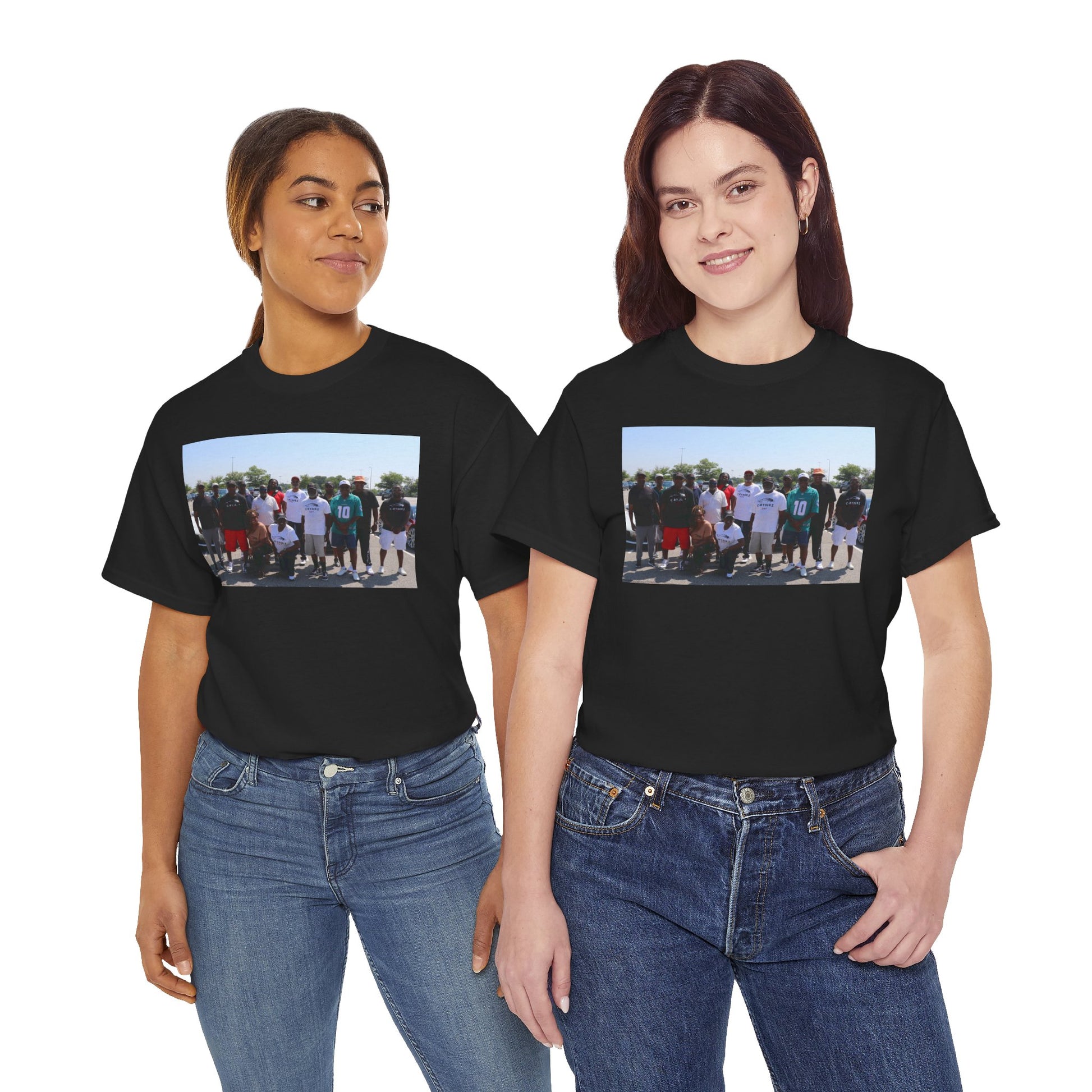 C-RYDERZ Group Photo Custom Tee — Personalized Reunion & Team Picture Shirt Printify