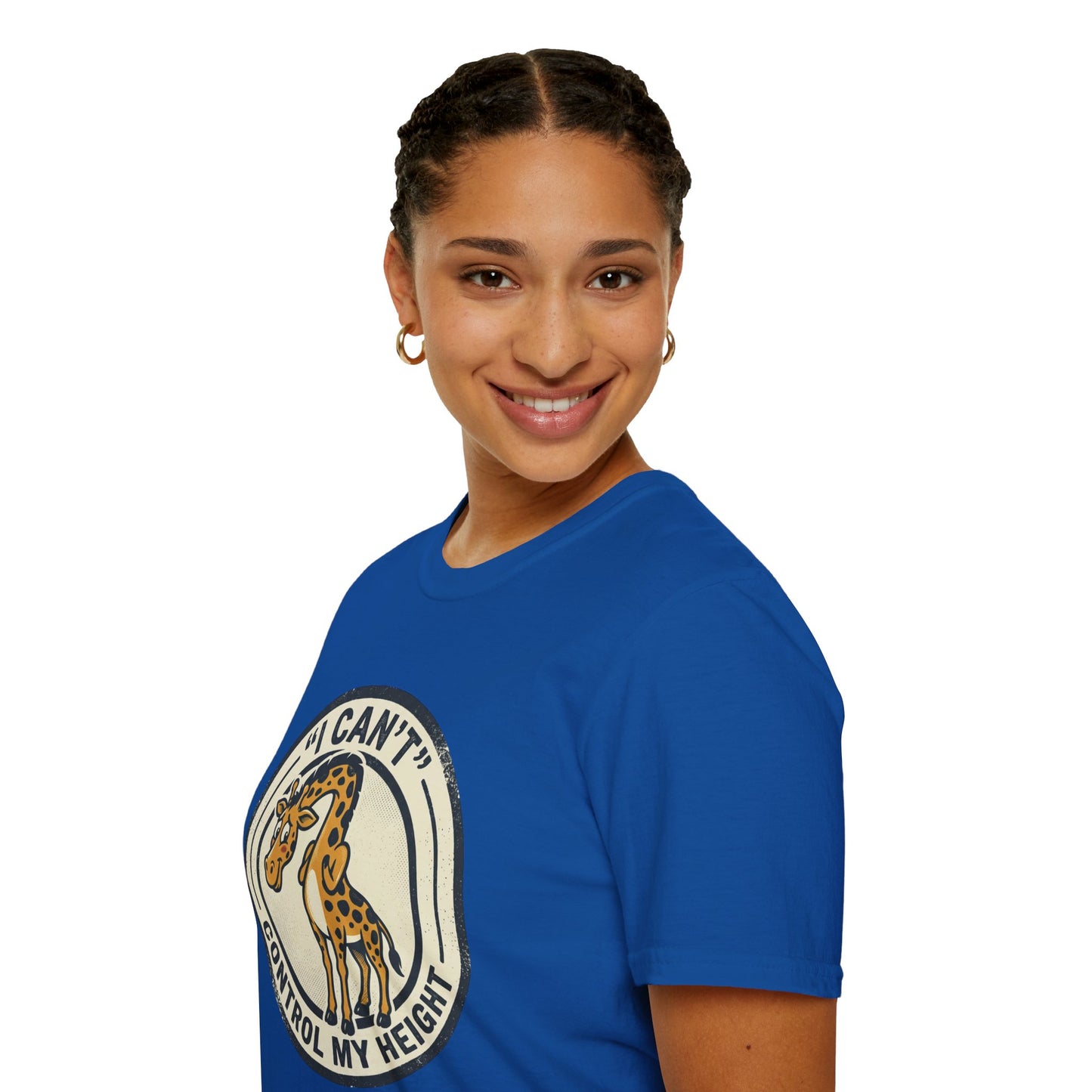 Giraffe 'I Can't Control My Height' T-Shirt