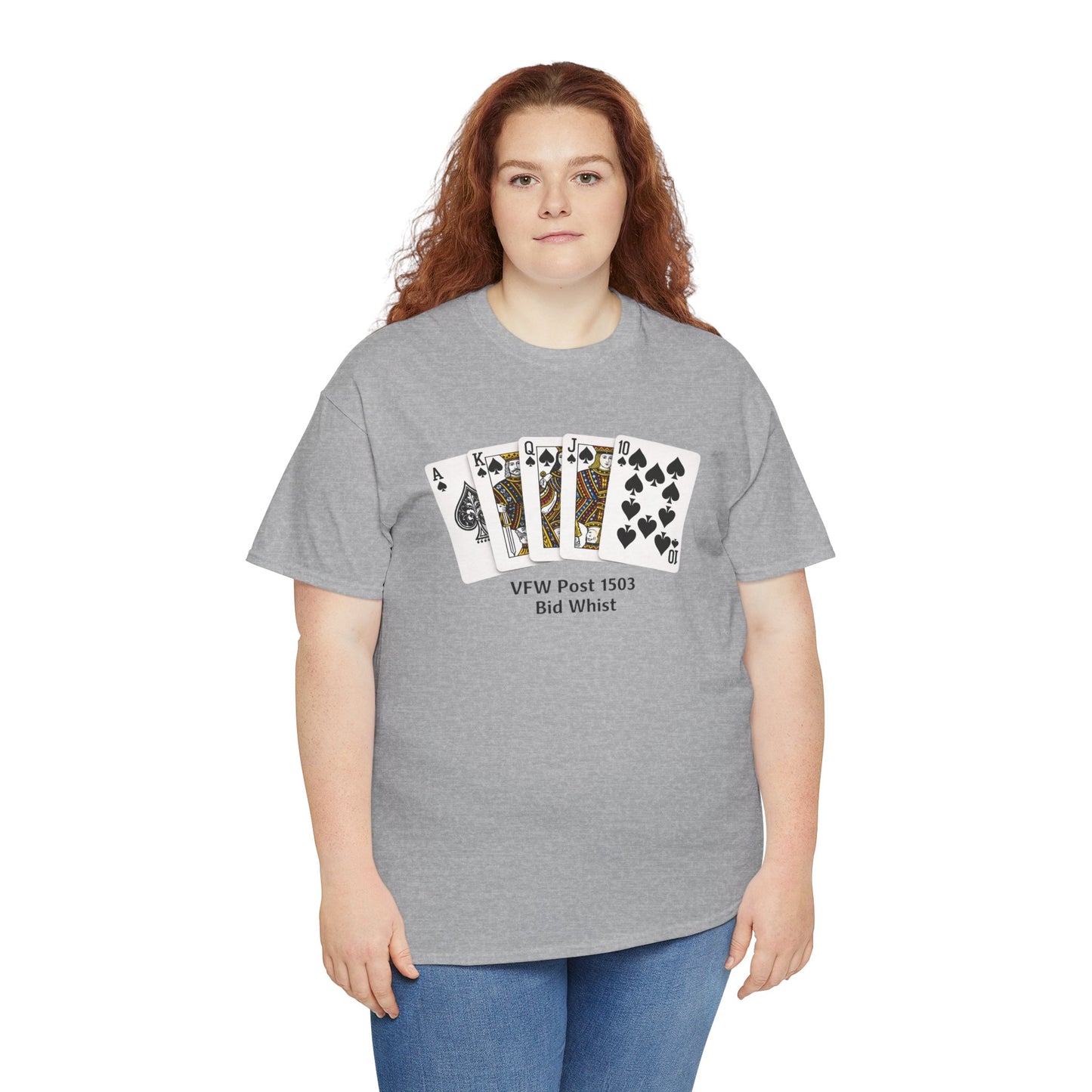 Bid Whist Card Tee — VFW Post 1501 Poker Night T-Shirt