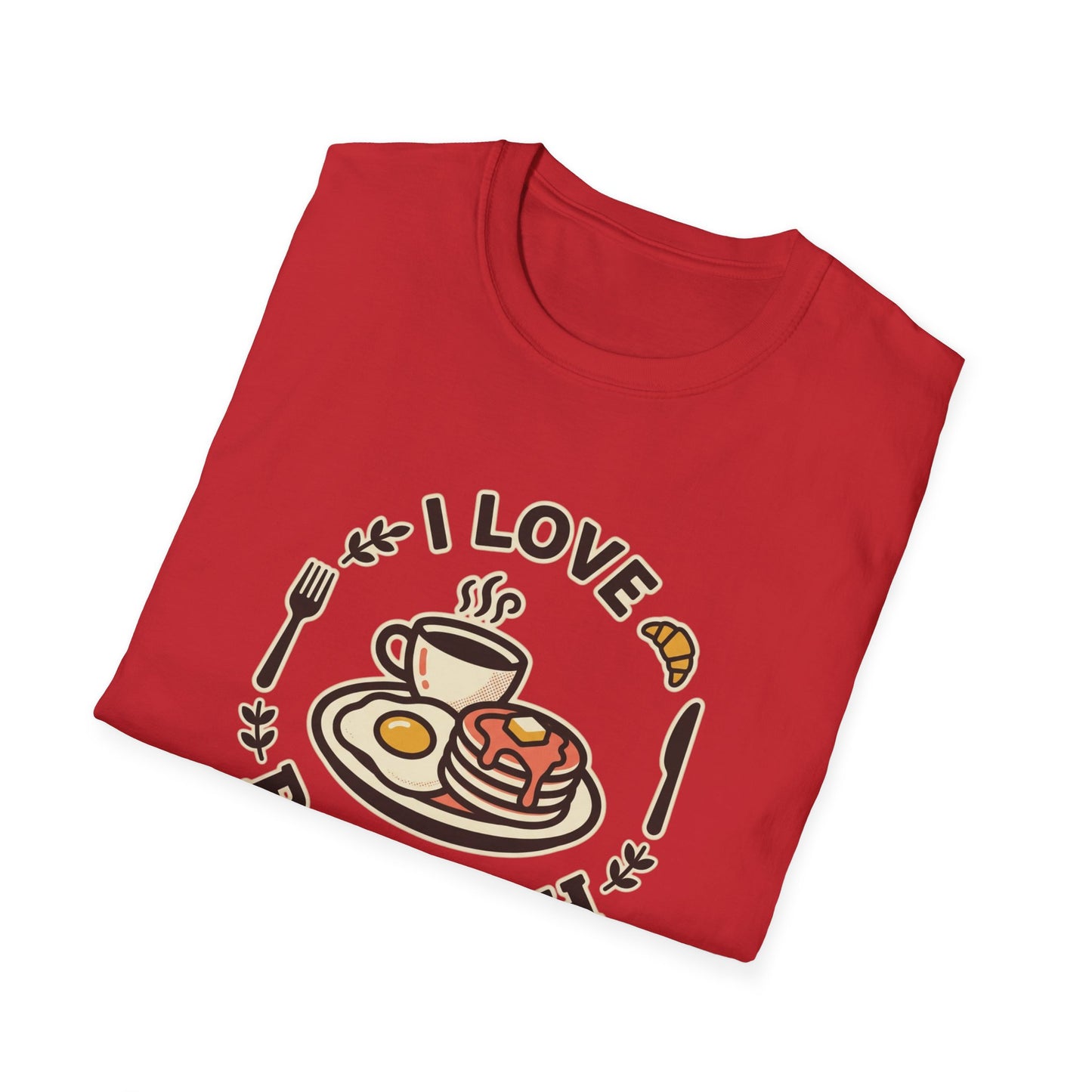 Brunch Lover T-Shirt – "I Love Brunch" Pancakes & Coffee Graphic Tee
