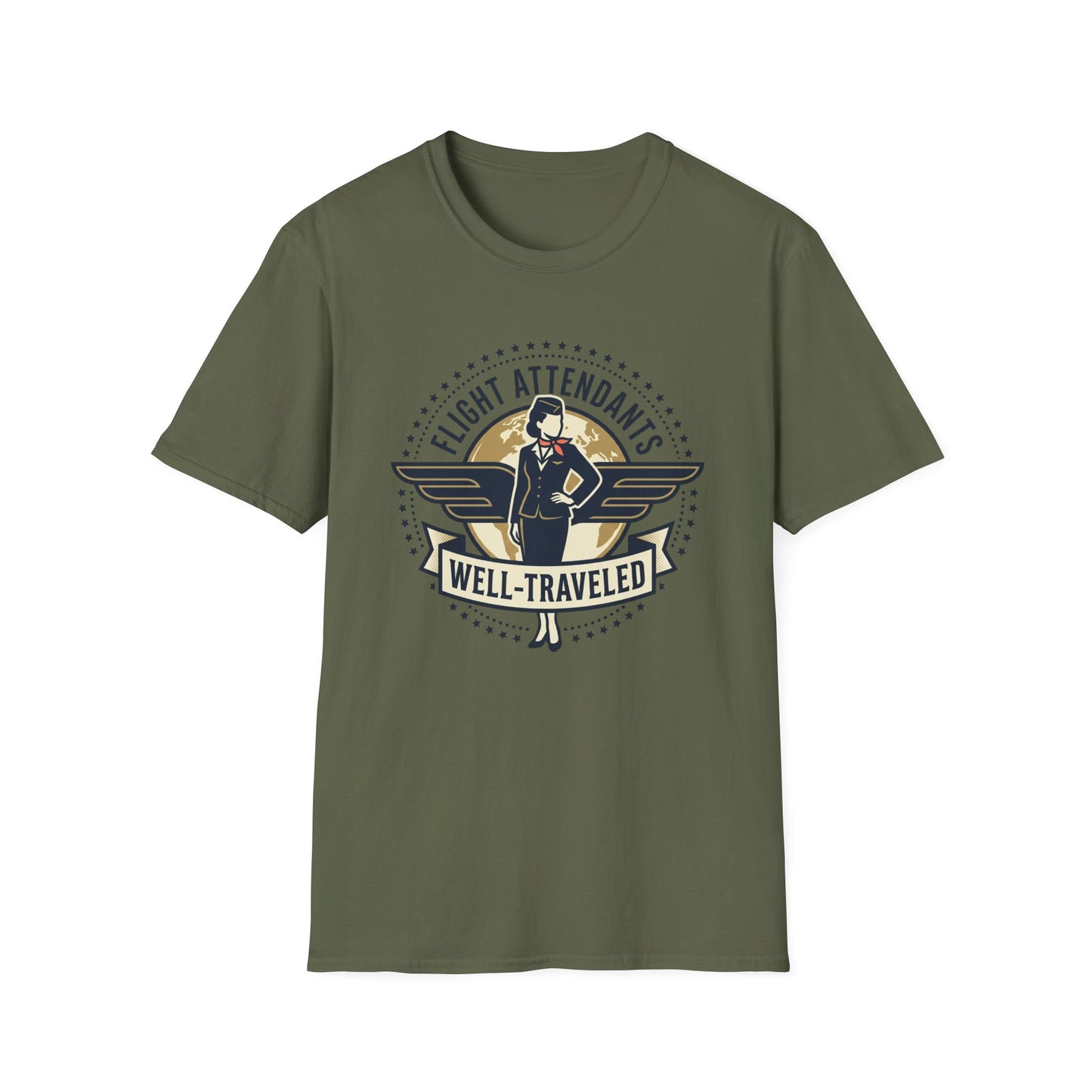 Flight Attendant ‘Well-Traveled’ T-Shirt