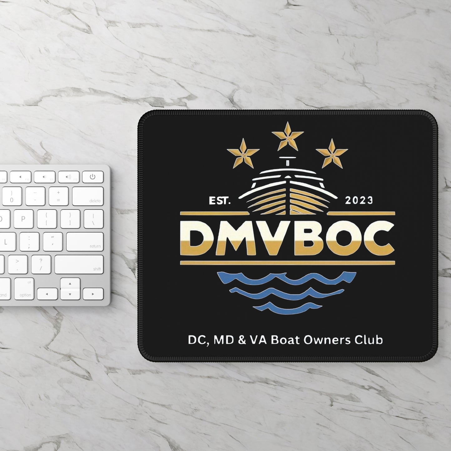 DMVBOC Gaming Mouse Pad - Perfect for Boat Owners, Office Decor, Unique Gift, Nautical Theme, Customizable Design