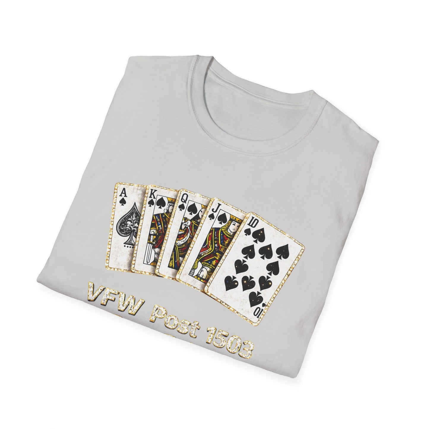 Bid Whist Playing Cards Tee — VFW Post 1503 Card Game T-Shirt