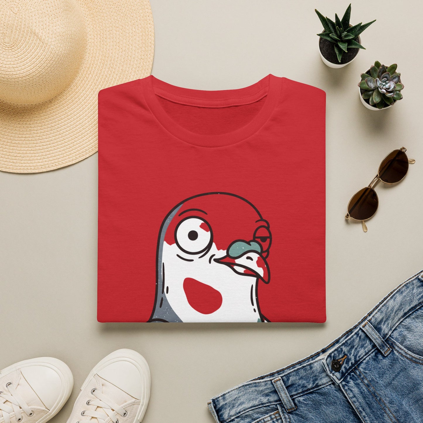 Pigeon Meme T‑Shirt — “Blink If You Want Some Of This” Funny Graphic Tee