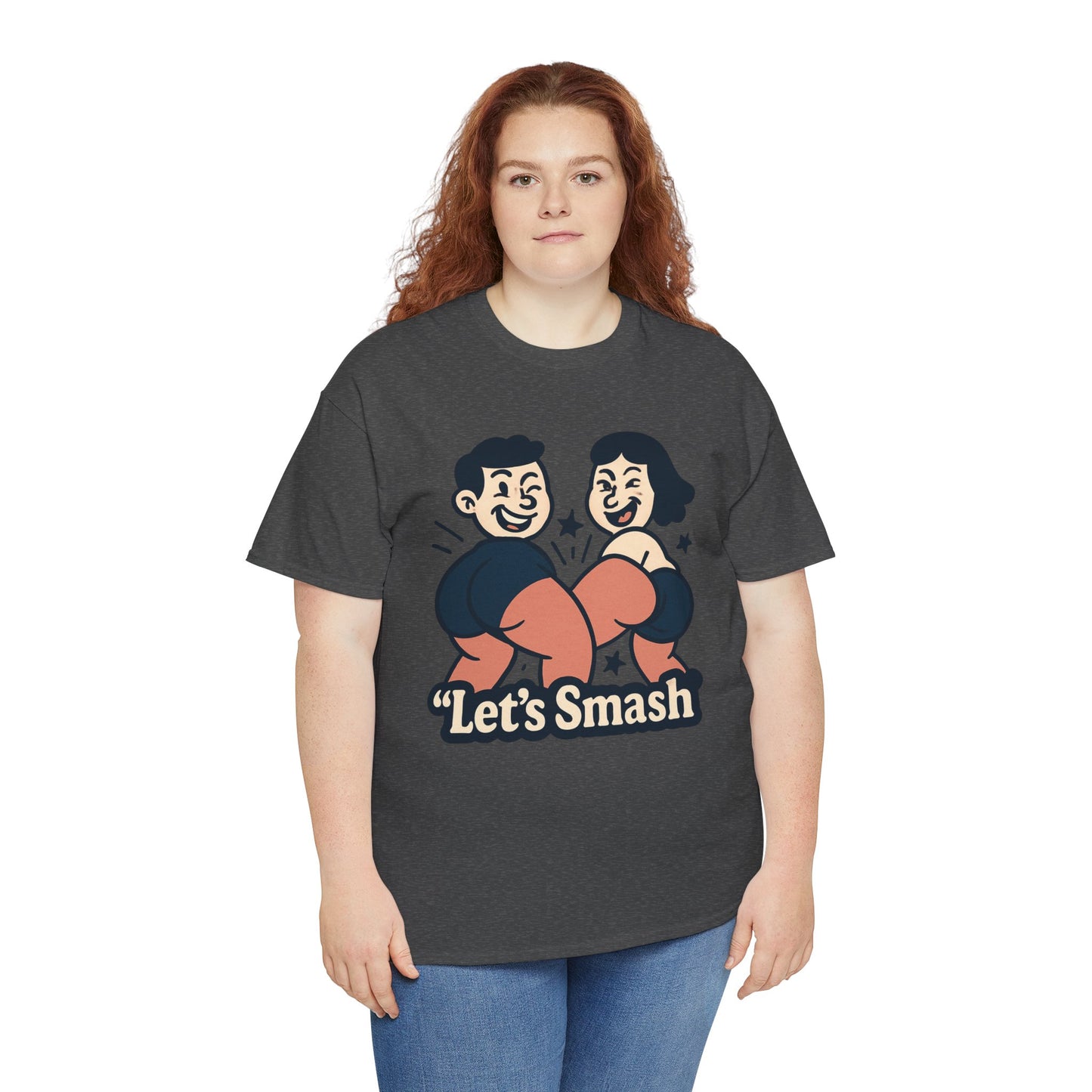 Let's Smash Tee — Retro Couples Valentine's T-Shirt