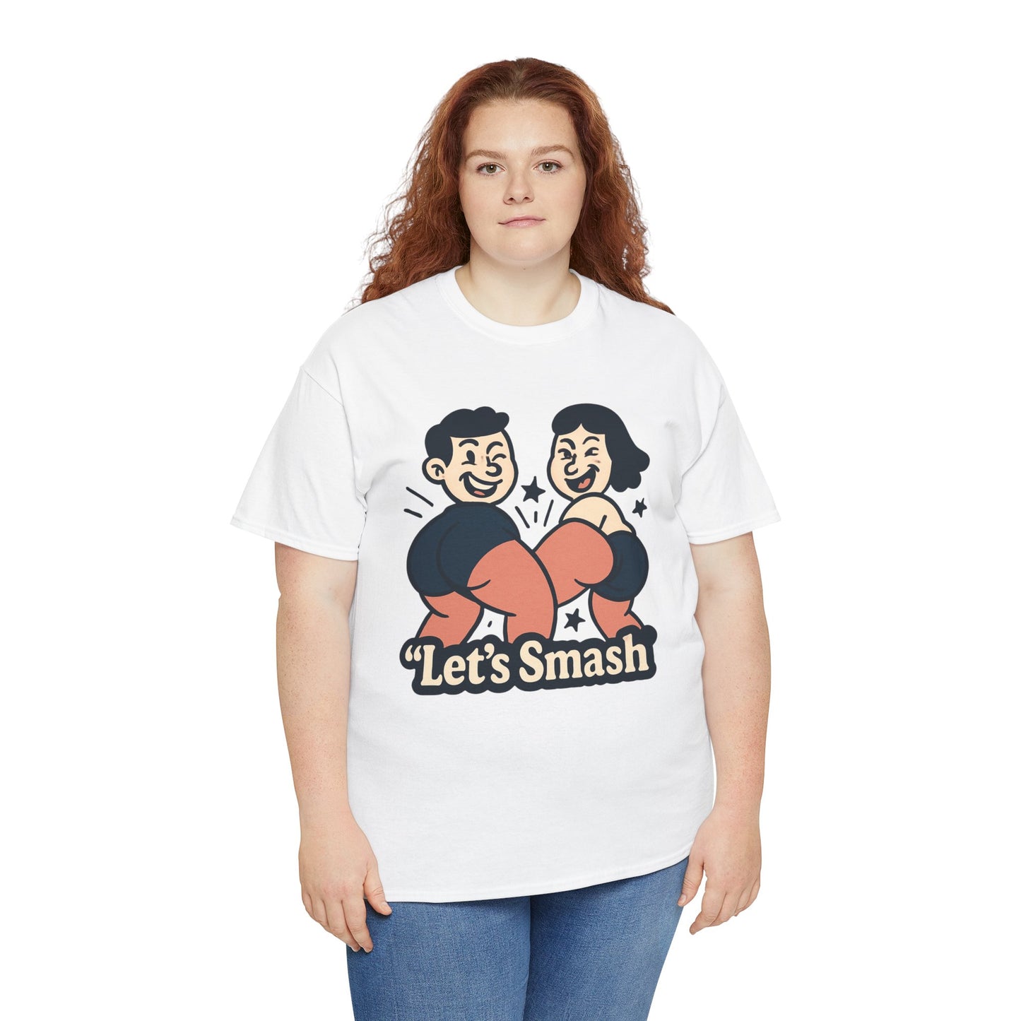 Let's Smash Tee — Retro Couples Valentine's T-Shirt