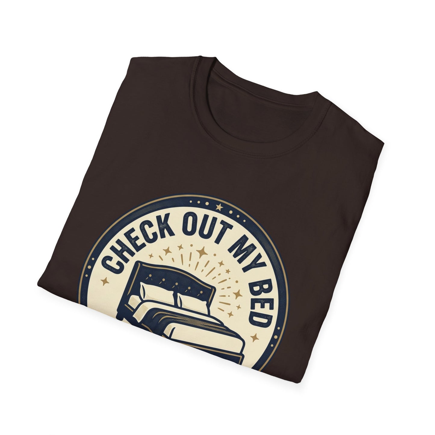 Check Out My Bed T-Shirt – “This Is Where The Magic Happens” Vintage Graphic Tee