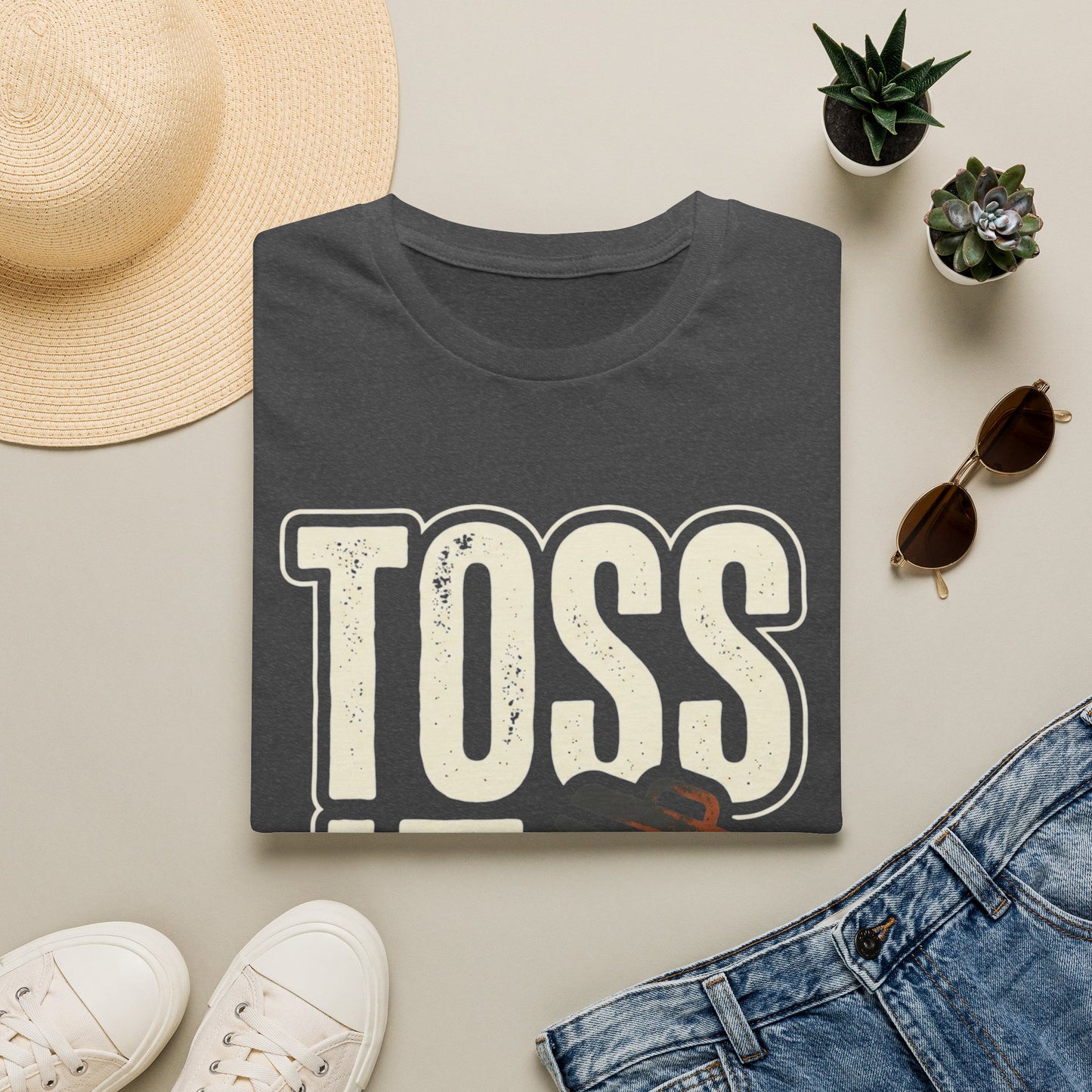 Toss It Graphic T‑Shirt — Casual Recycling / Trash Toss Tee