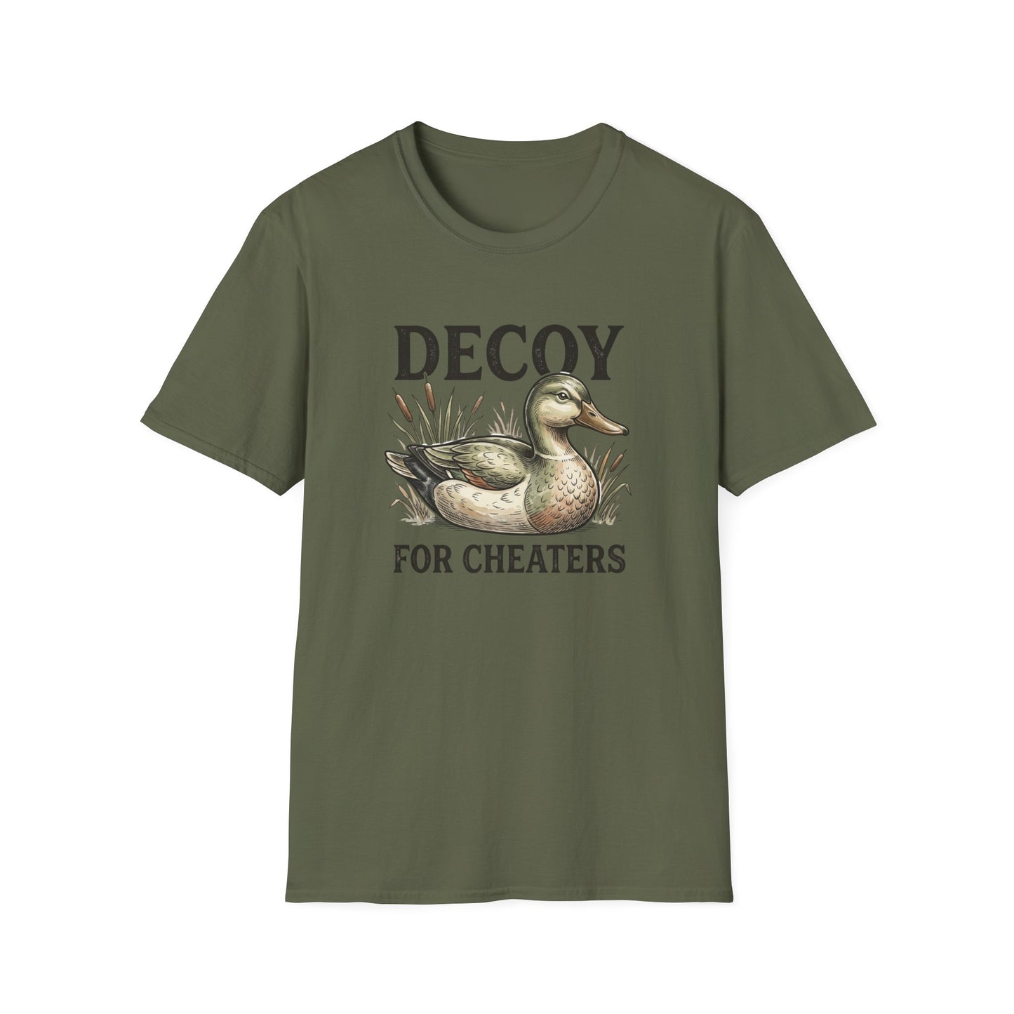 Decoy Duck T-Shirt — "Decoy for Cheaters" Vintage Waterfowl Tee