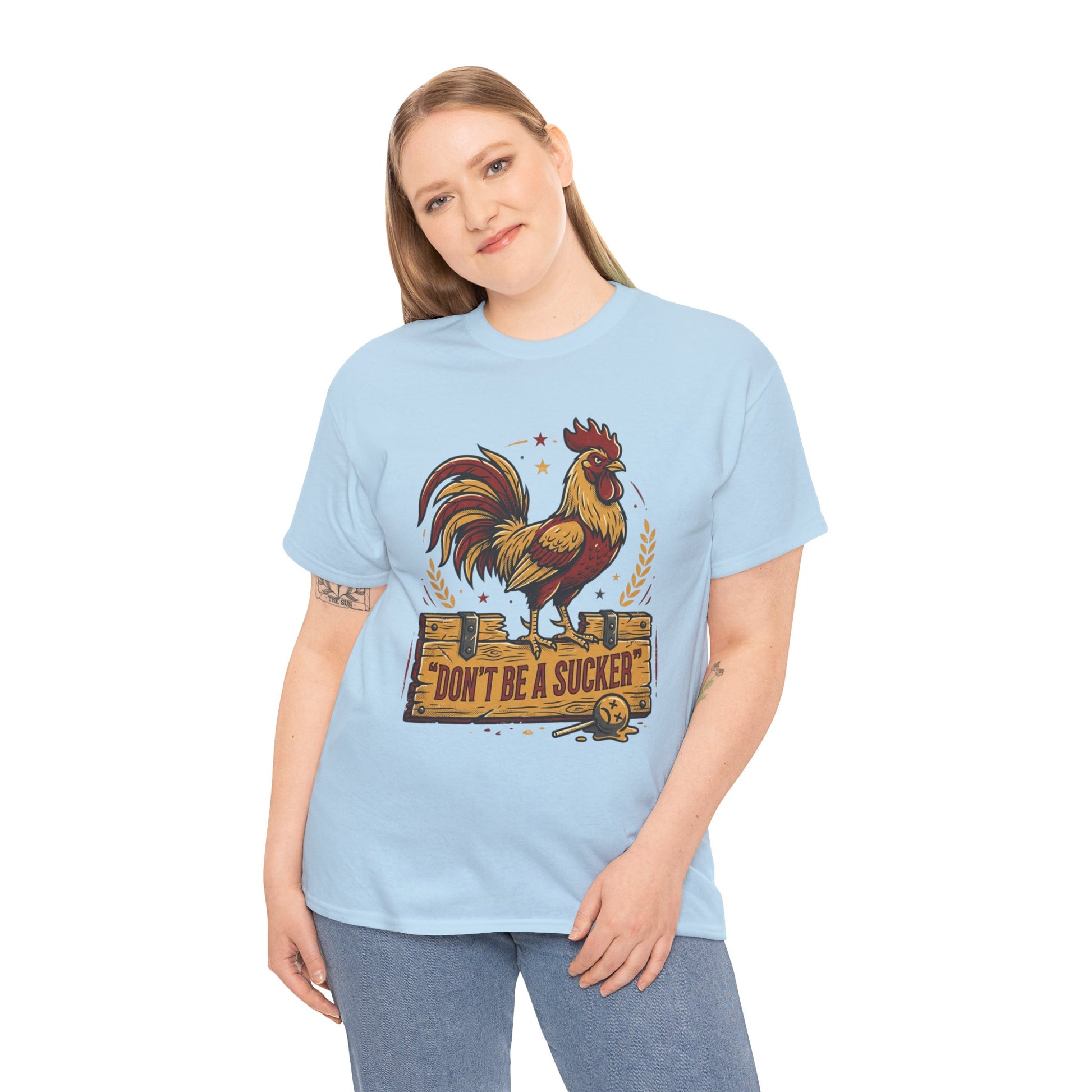 Rooster 'Don't Be a Sucker' Graphic Tee Printify