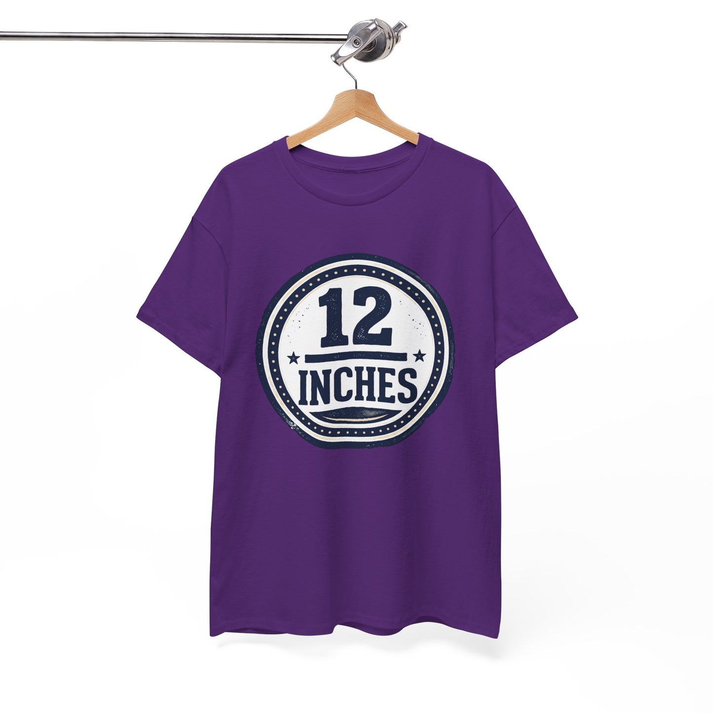 12 Inches Badge T-Shirt — Vintage Stamp Graphic Tee