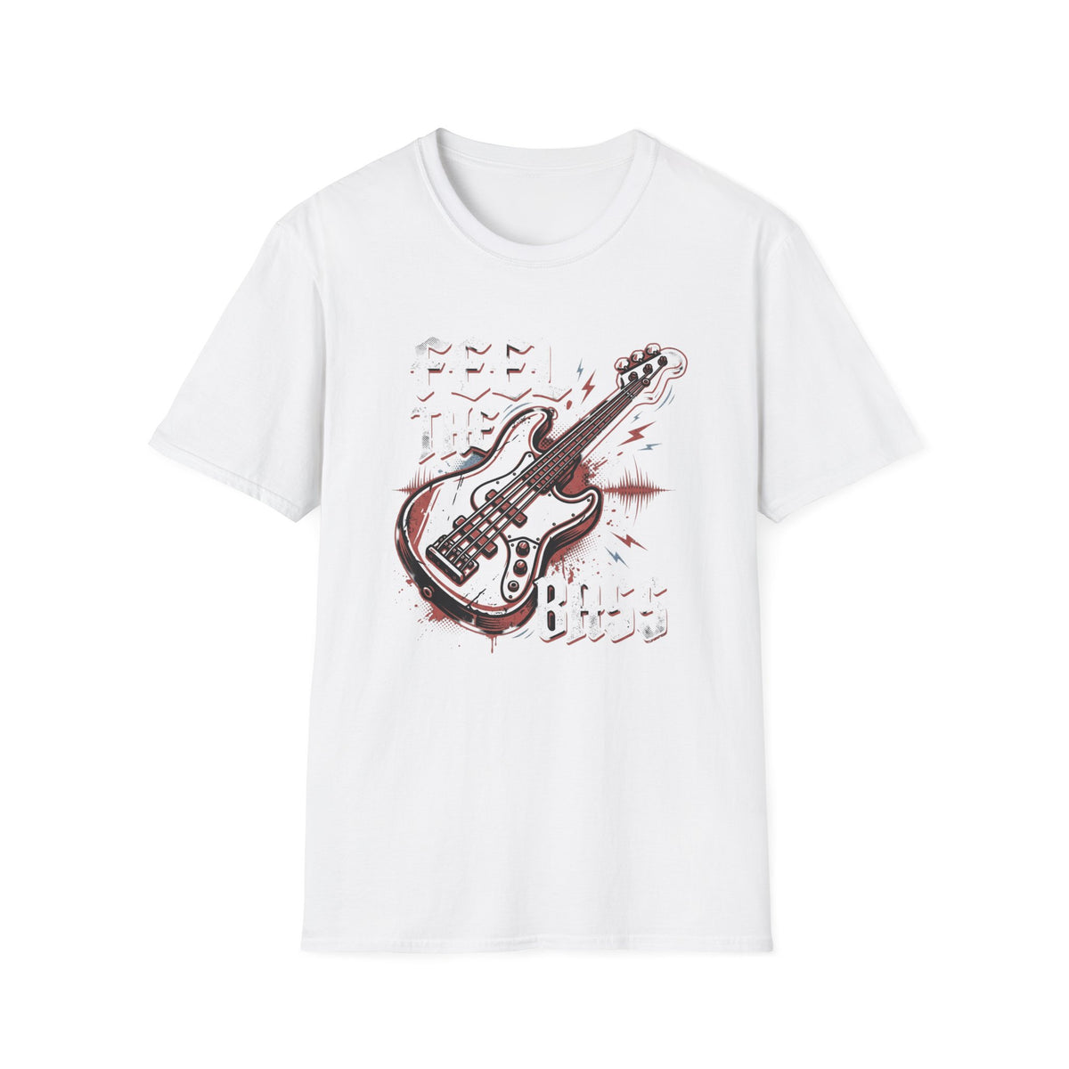 Bass Guitar Graphic T-Shirt — Rock Music Tee ("Bass Player")
