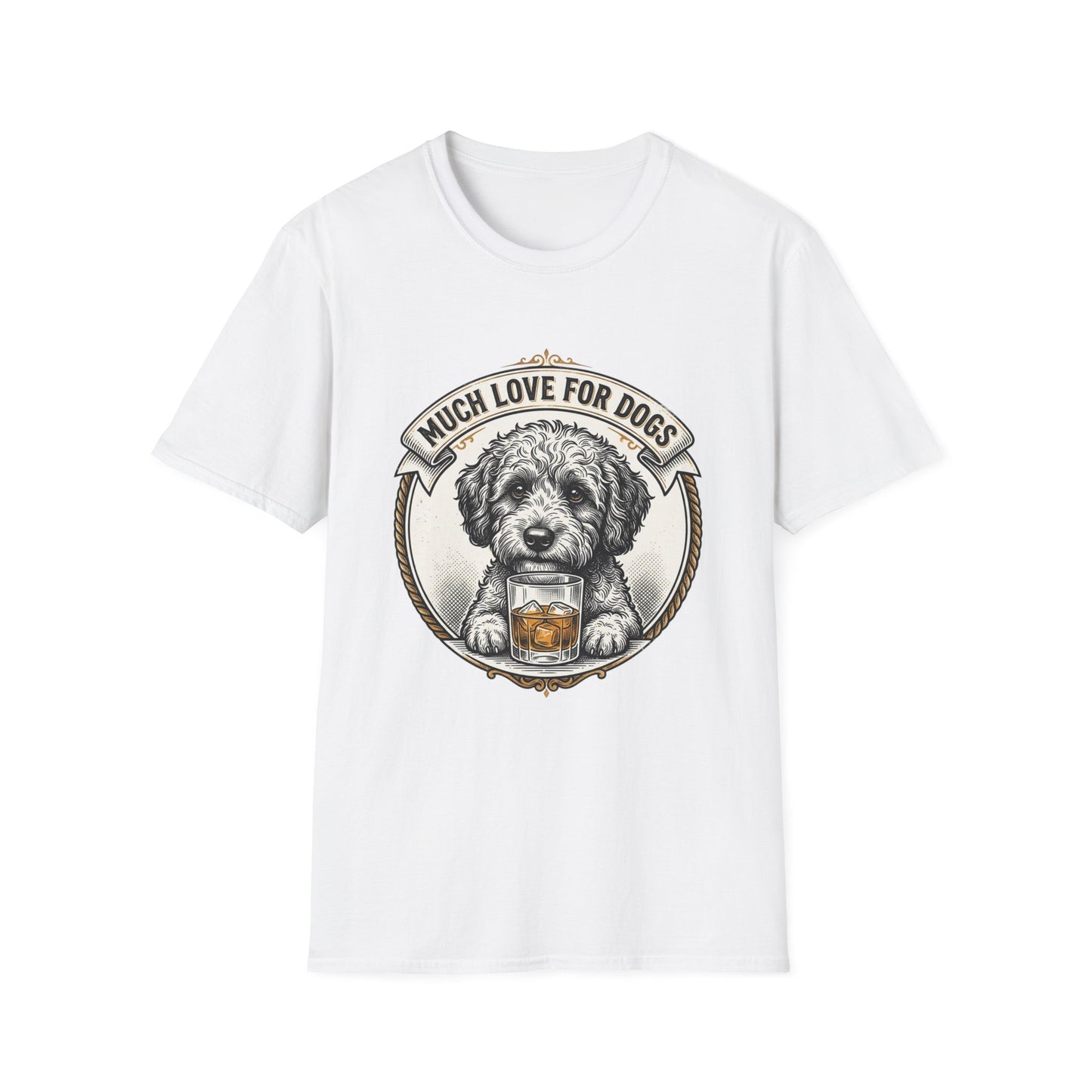 Much Love for Dogs T-Shirt — Vintage Dog Illustration Tee