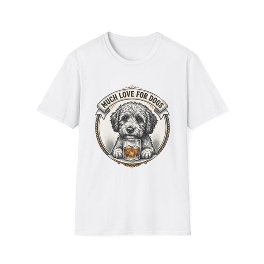 Much Love for Dogs T-Shirt — Vintage Dog Illustration Tee
