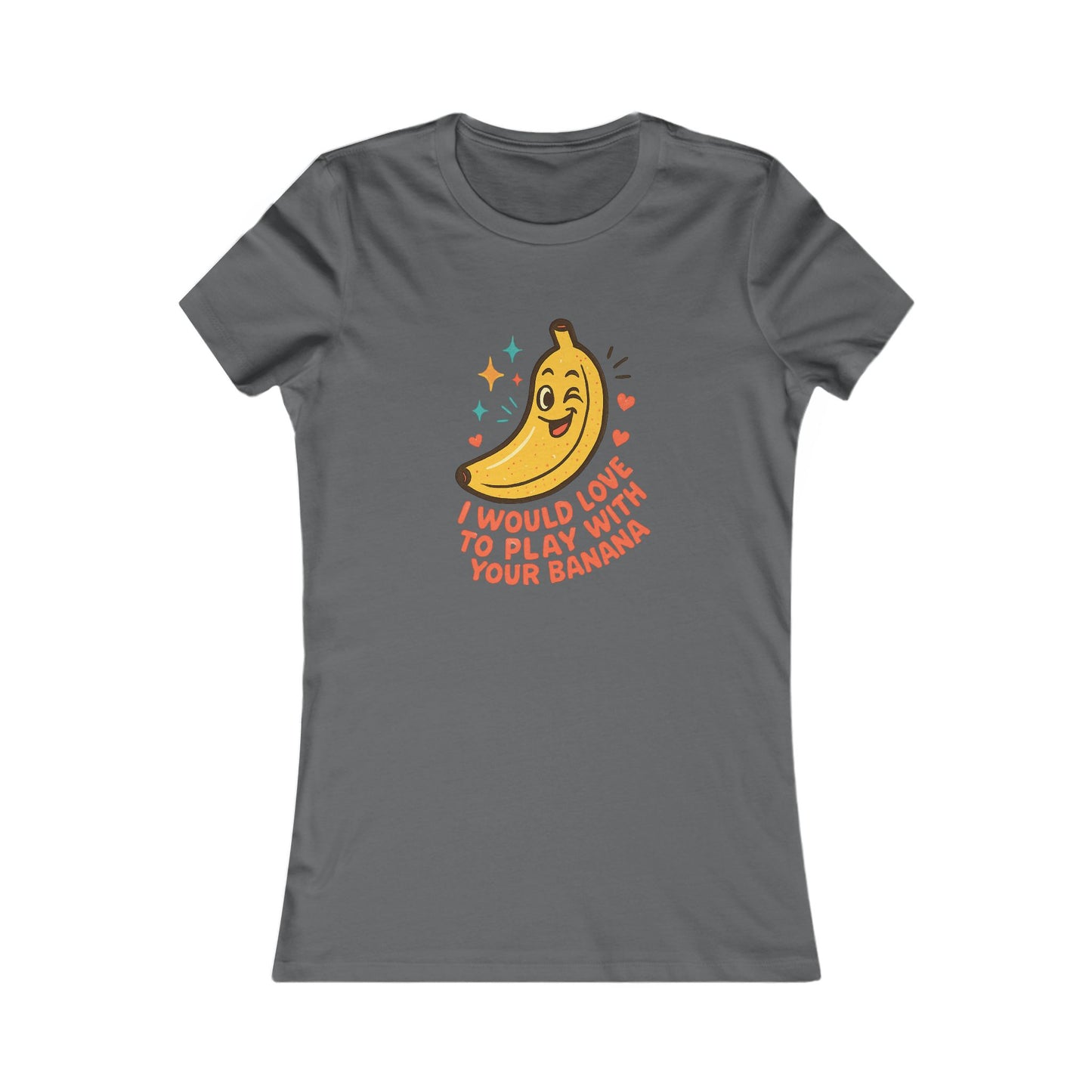 Women's Graphic Tee – 'I Would Love to Play With Your Banana' Cute Kawaii Banana Shirt
