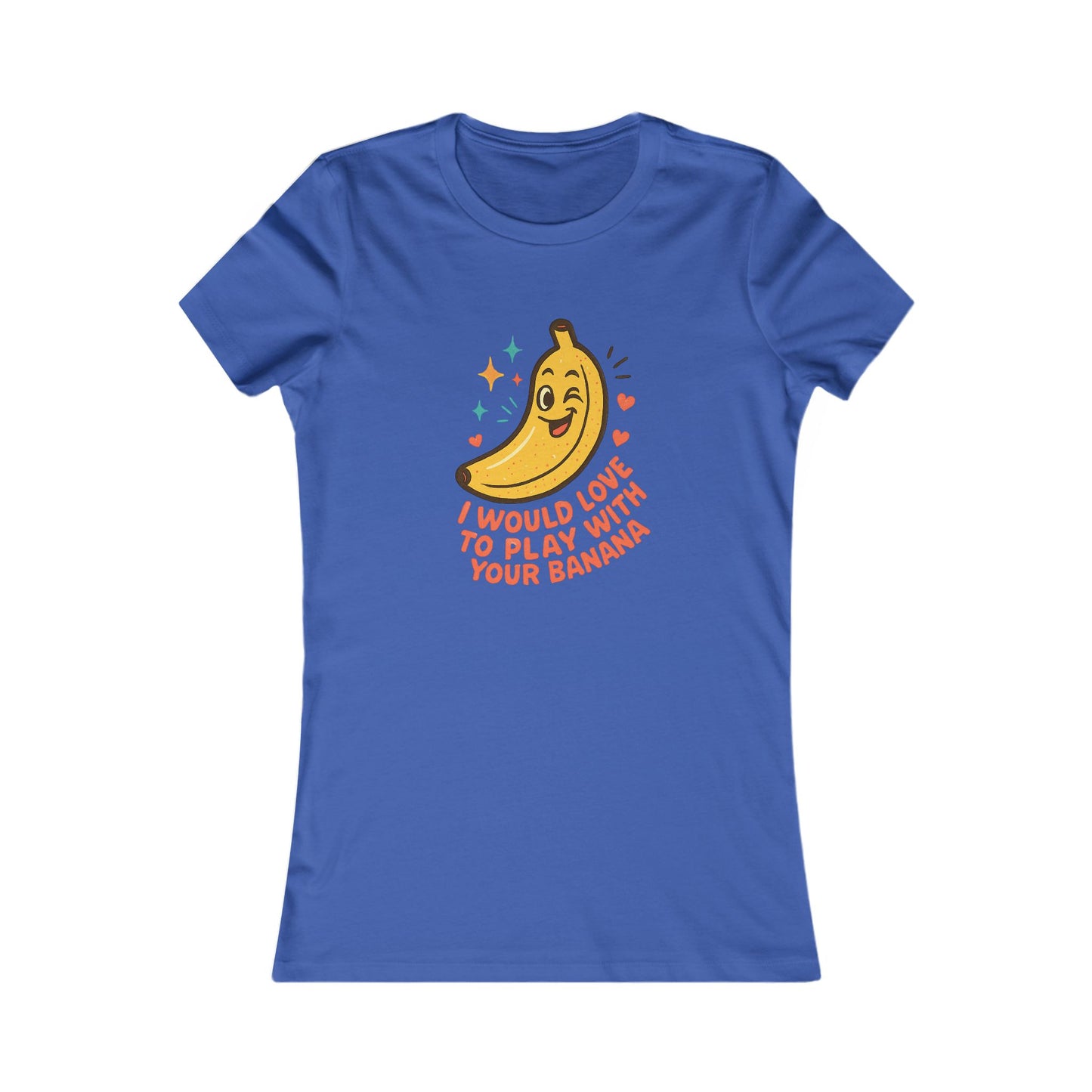 Women's Graphic Tee – 'I Would Love to Play With Your Banana' Cute Kawaii Banana Shirt