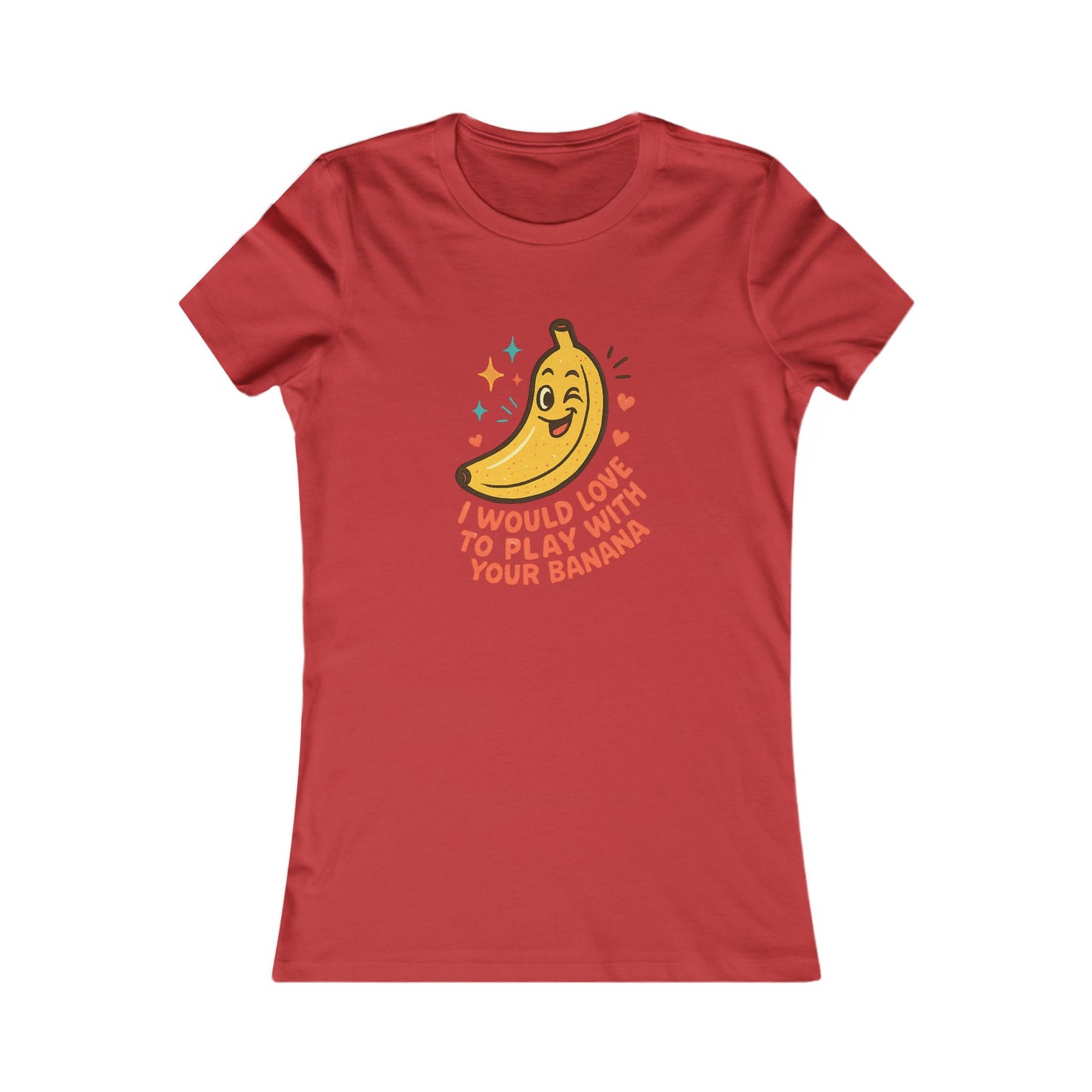 Women's Graphic Tee – 'I Would Love to Play With Your Banana' Cute Kawaii Banana Shirt