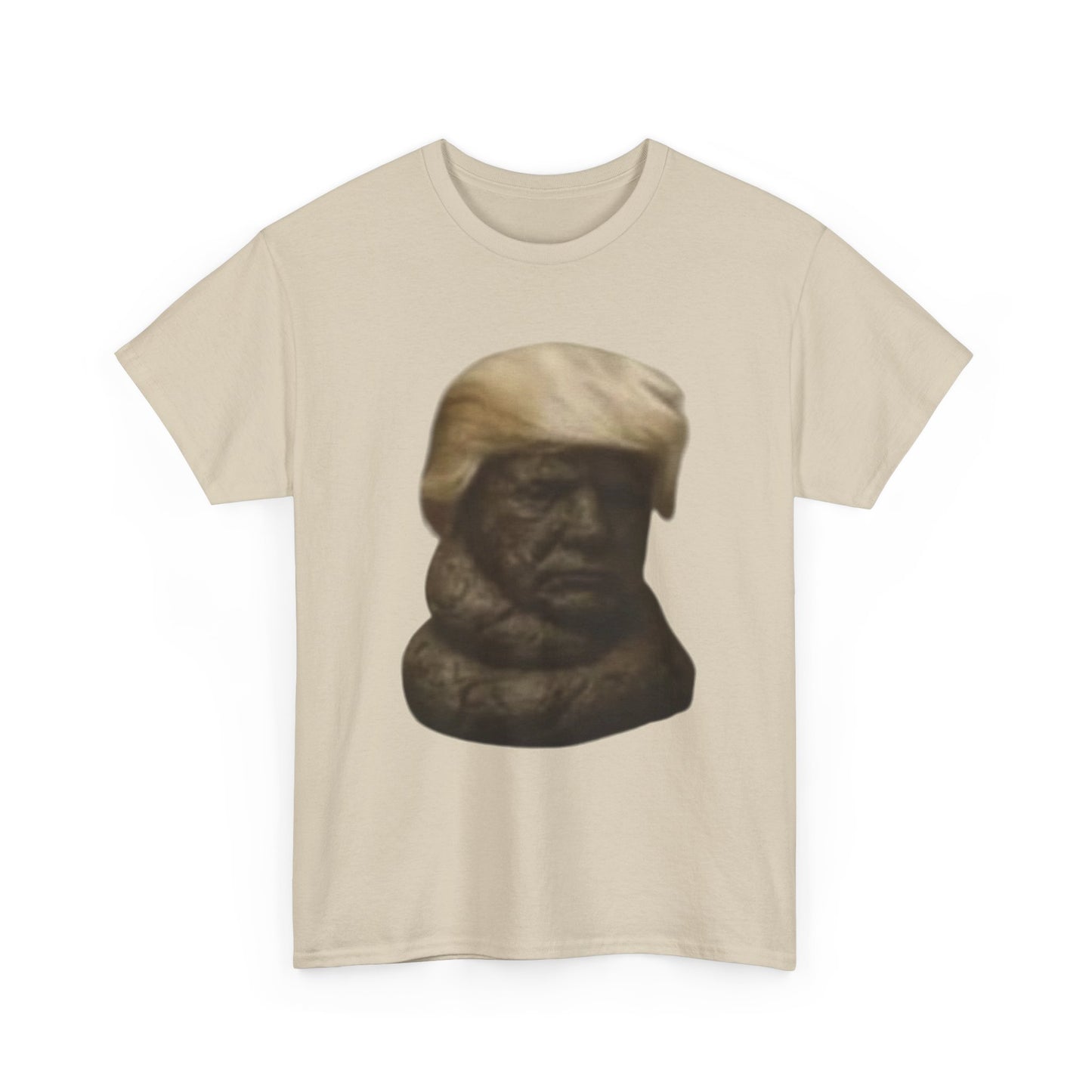 Graphic Tee — Bronze Bust Illustration T‑Shirt