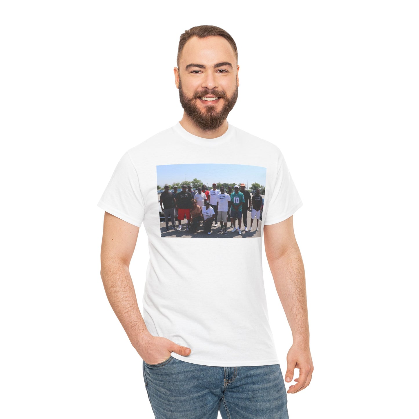 C-RYDERZ Group Photo Custom Tee — Personalized Reunion & Team Picture Shirt Printify