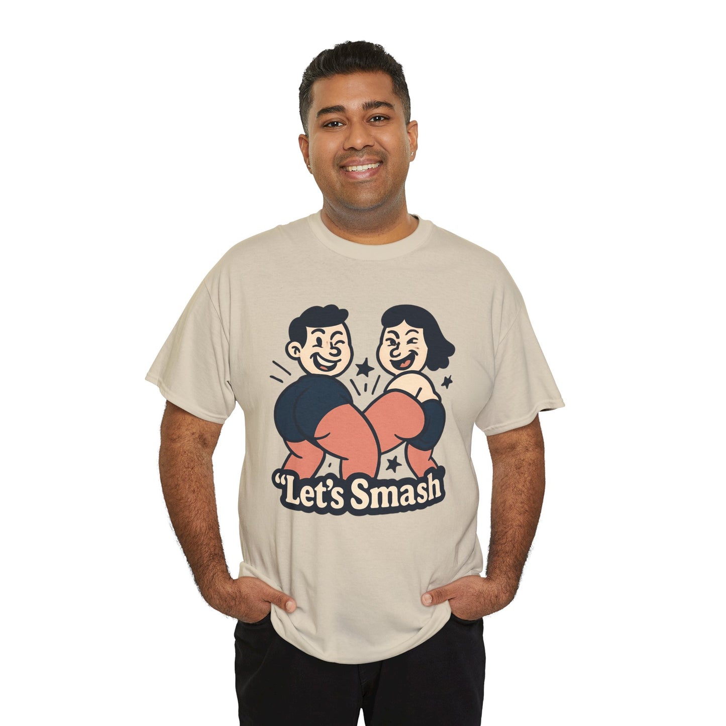 Let's Smash Tee — Retro Couples Valentine's T-Shirt