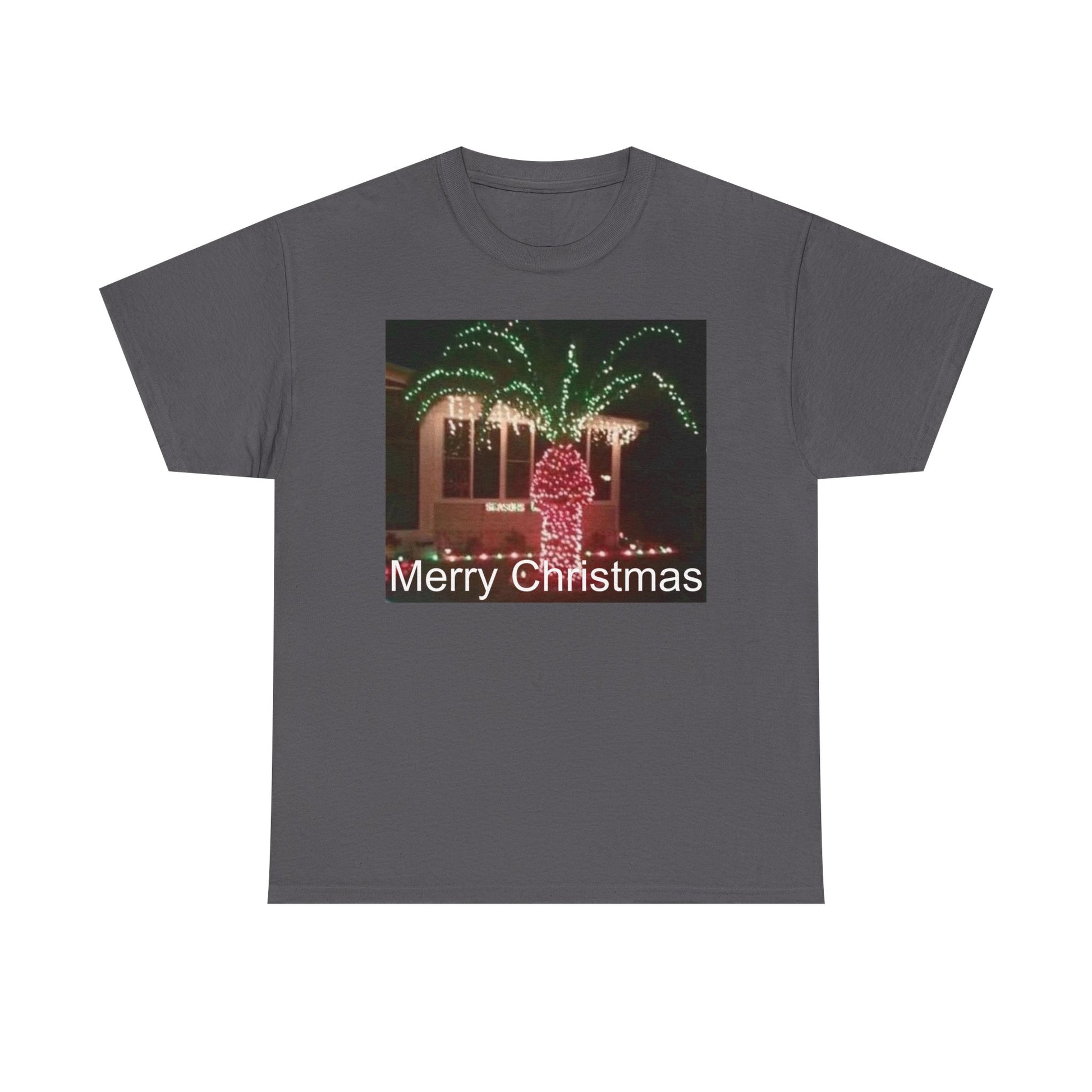 Christmas Lights Tee — 'Merry Christmas' Holiday Graphic T-Shirt Printify