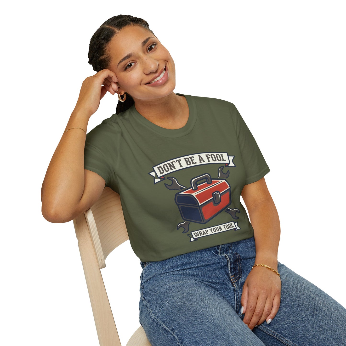 Don't Be a Fool Toolbox T‑Shirt — Wrap Your Tool Shirt for Mechanics & DIYers