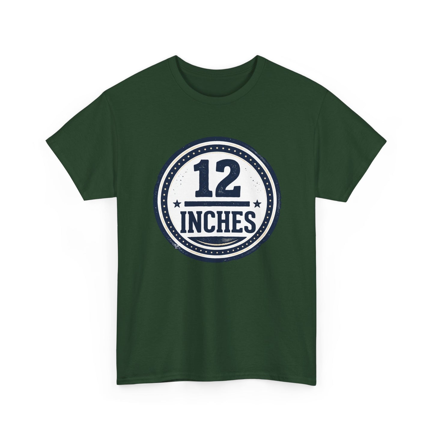 12 Inches Badge T-Shirt — Vintage Stamp Graphic Tee