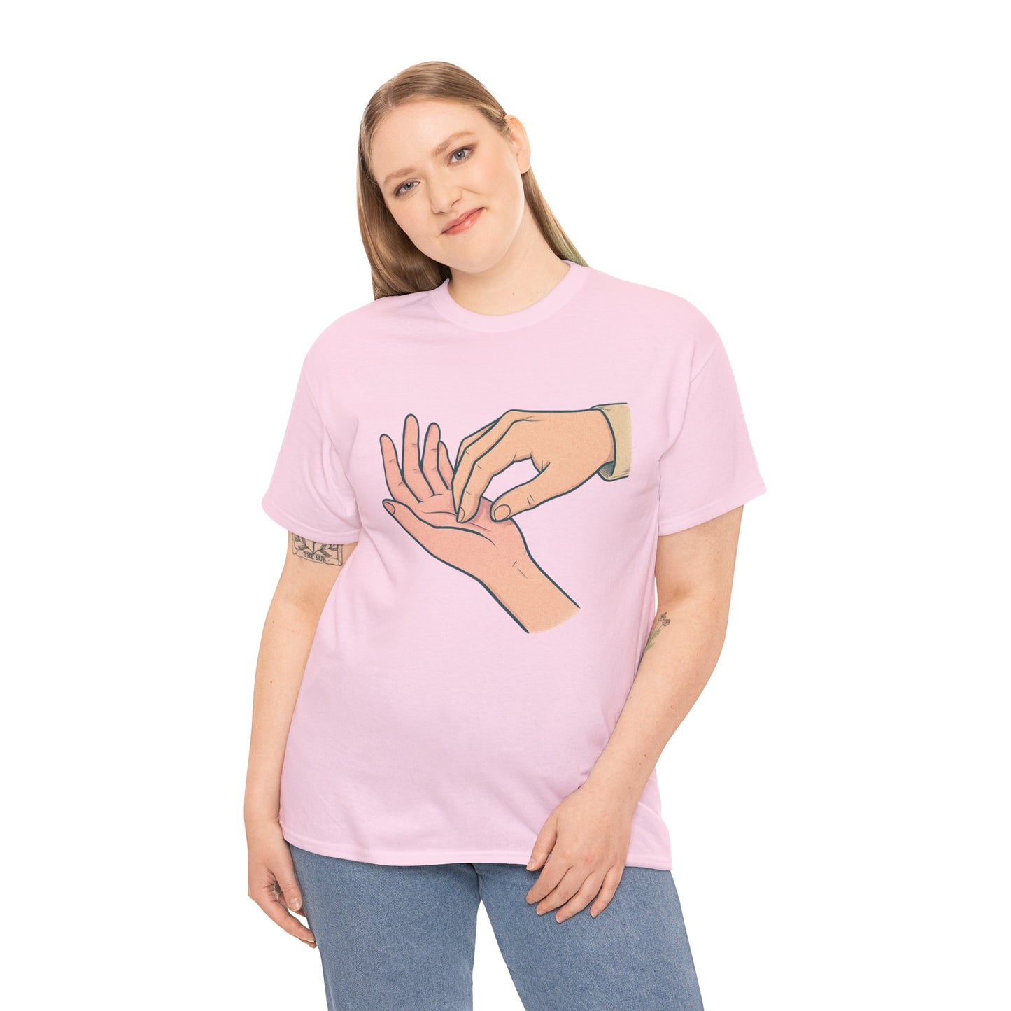 T-Shirt - Gentle Palm Reading Illustration Tee