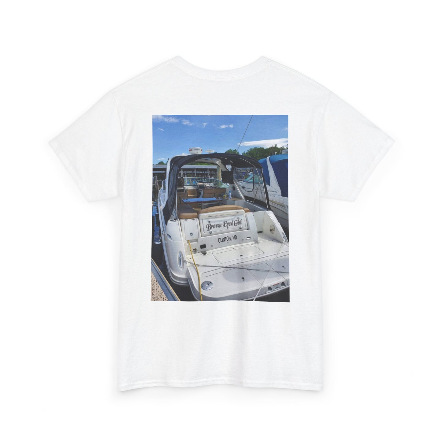Custom Photo Print T-Shirt — Personalized Selfie Tee ("Welcome" Coffee Graphic) Printify