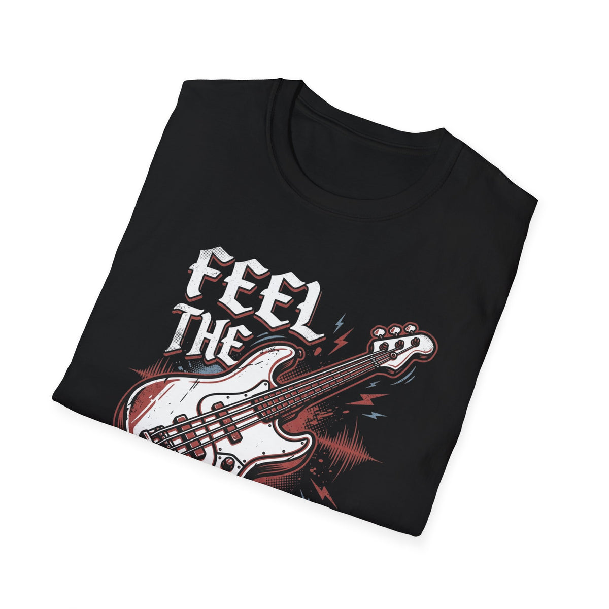 Bass Guitar Graphic T-Shirt — Rock Music Tee ("Bass Player")