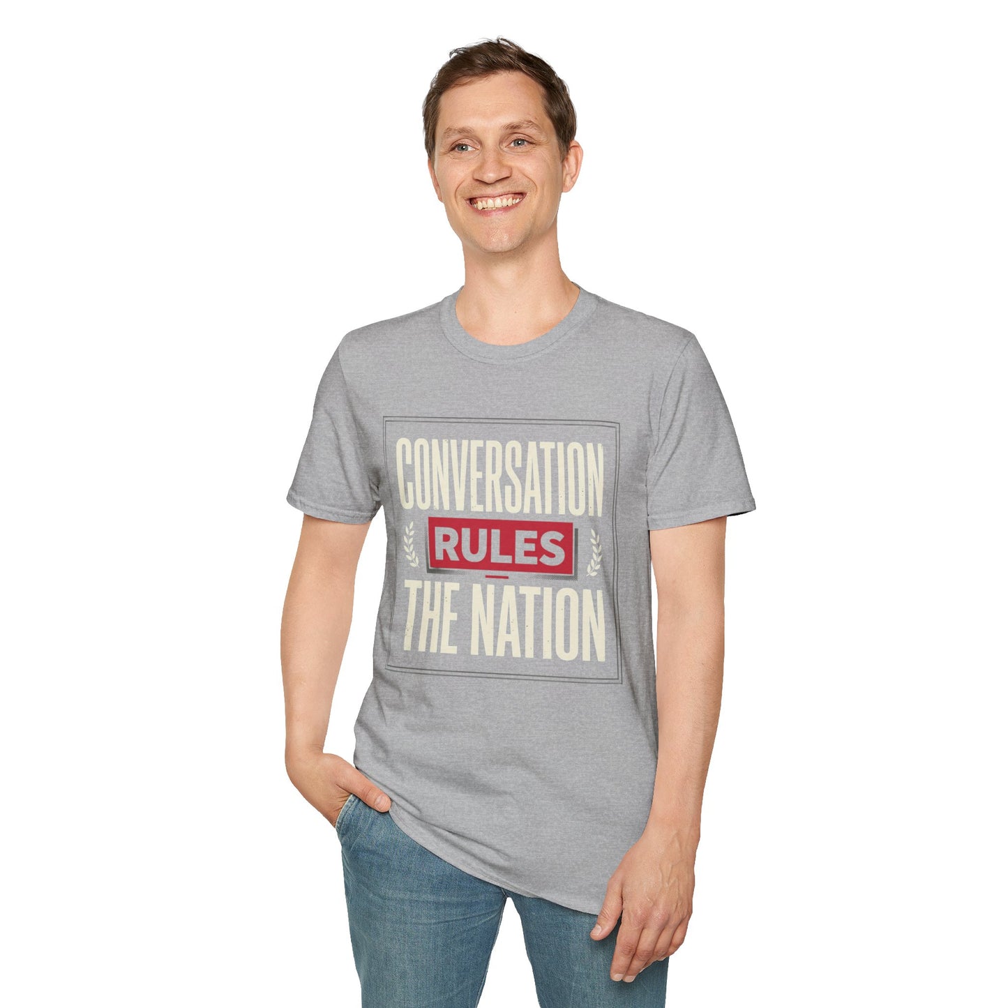 Conversation Rules T-Shirt — "Conversation Rules the Nation" Graphic Tee