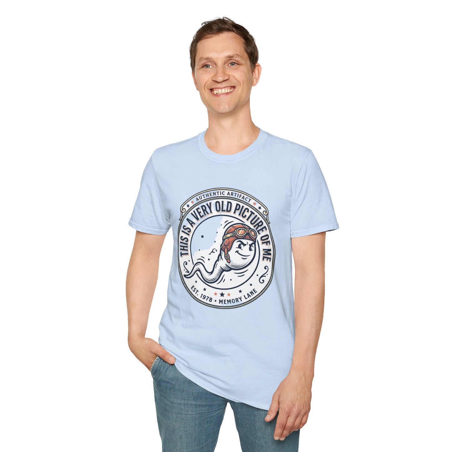 "This Is A Very Old Picture Of Me" Retro Marine Tee