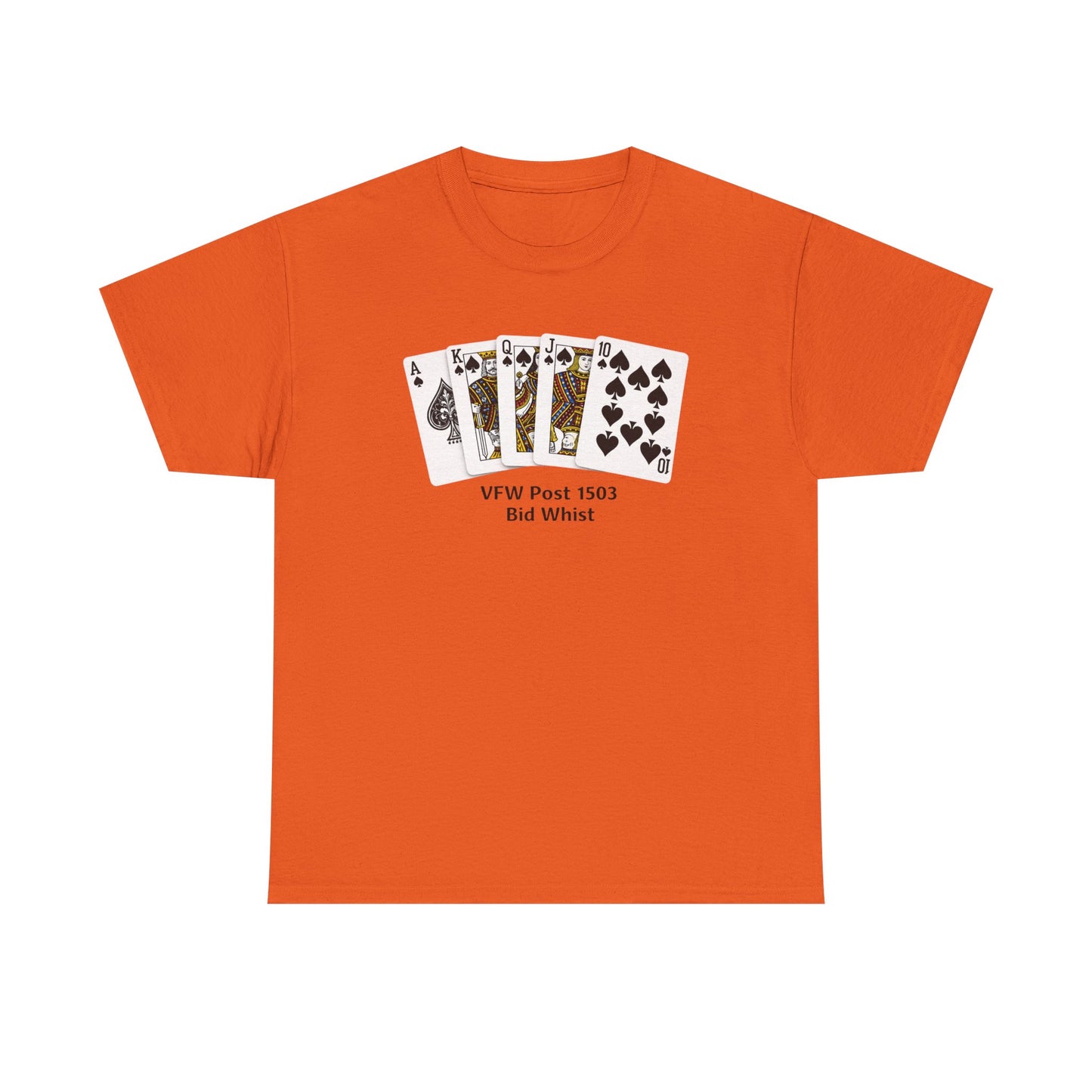 Bid Whist Card Tee — VFW Post 1501 Poker Night T-Shirt