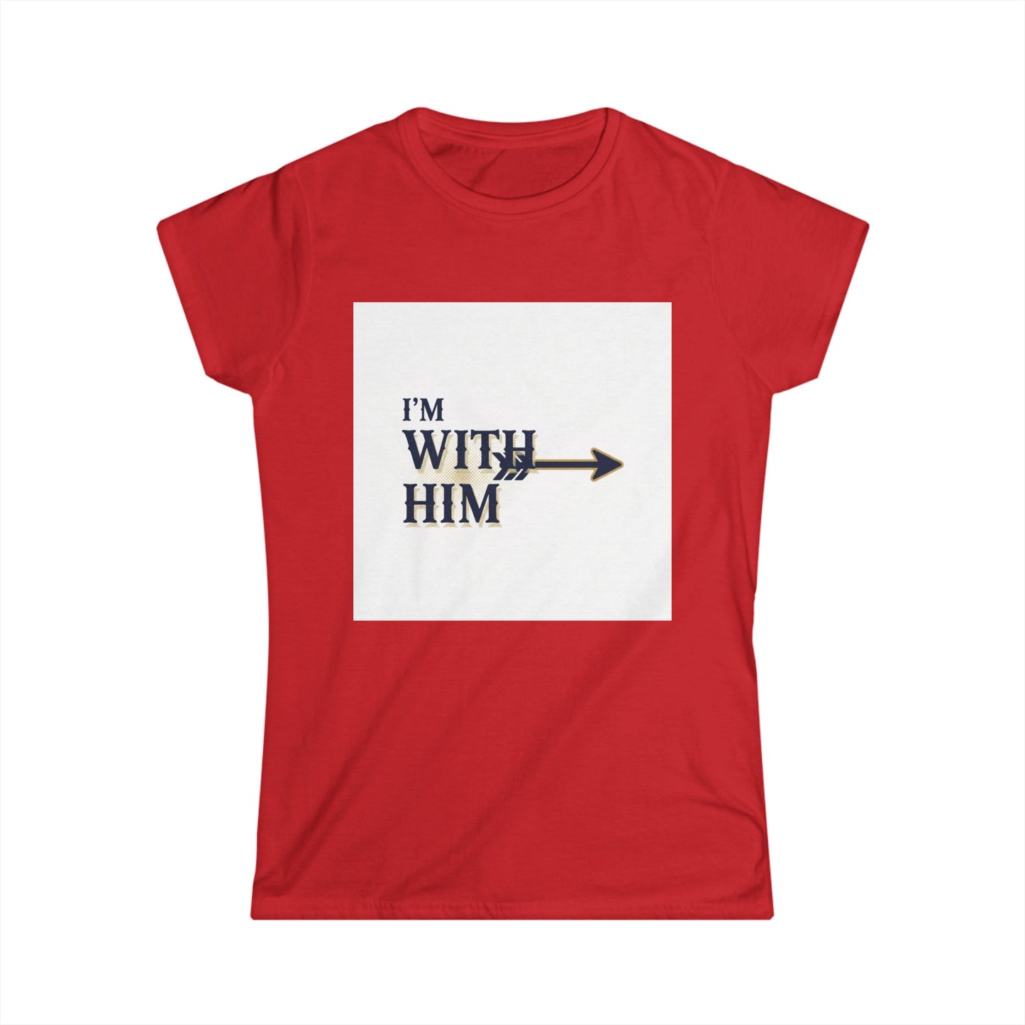 I'm With Him Arrow Tee — Women's Couple T-Shirt