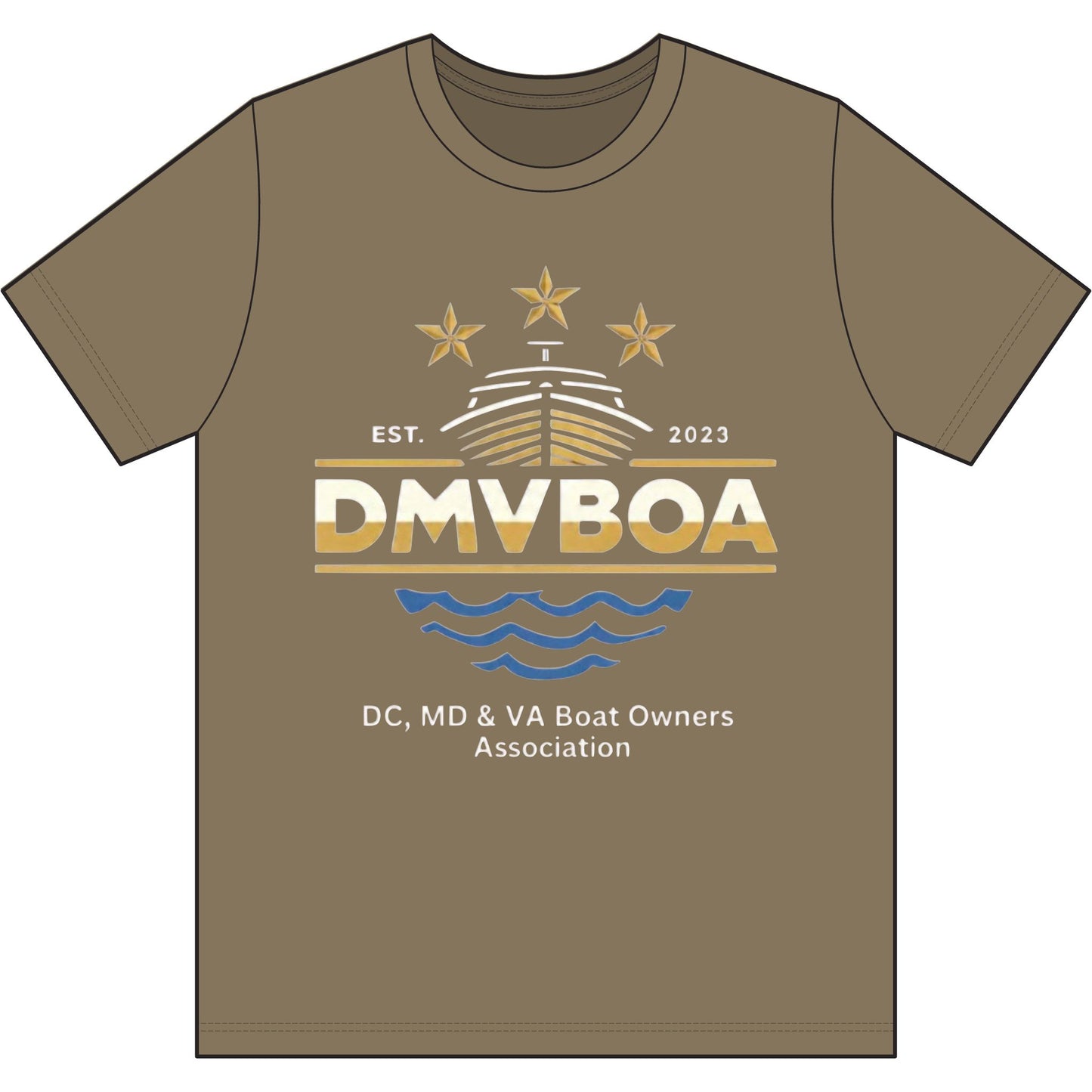 DMVBOA Boat Owners Tee — DC/MD/VA Boating Club Shirt