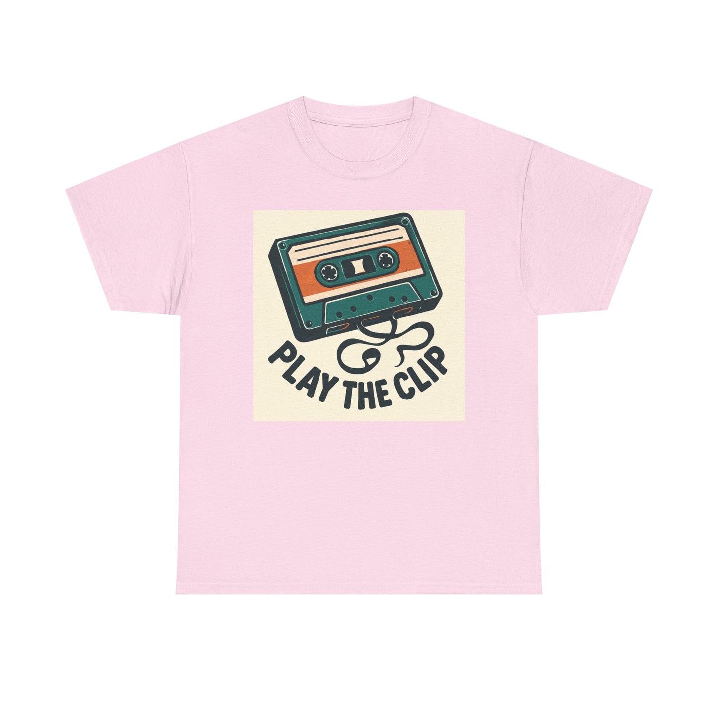 Cassette Tape 'Play the Clip' T-Shirt — Retro Music Tee Printify