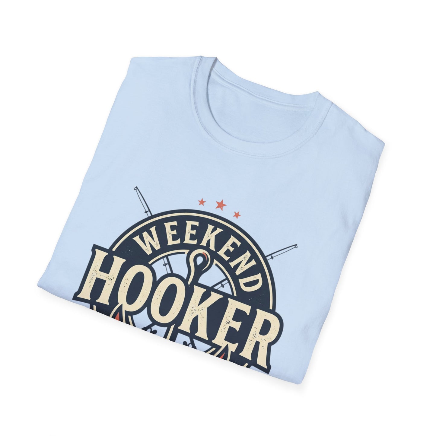 Weekend Hooker Fishing T-Shirt — Anchor & Rod Graphic Tee