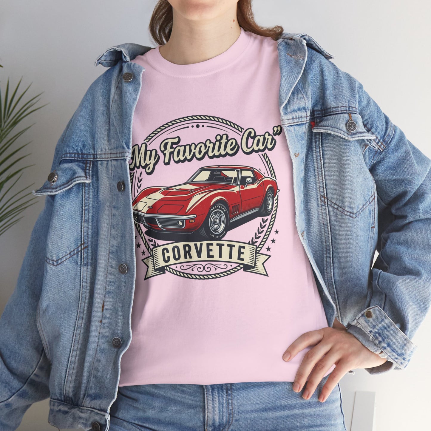 Corvette 'My Favorite Car' Classic Muscle Tee Printify