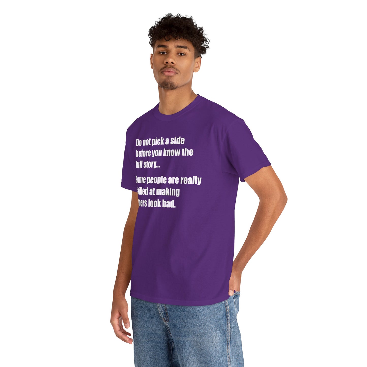 Don't pick a side before you know
