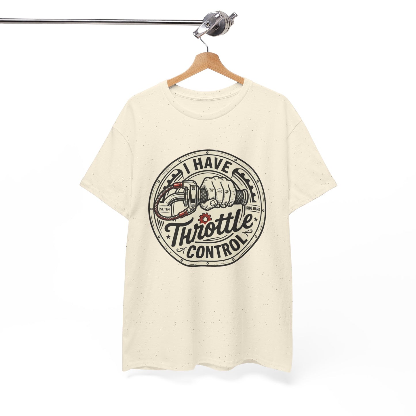 Throttle Control T-Shirt — "I Have Throttle Control" Vintage Motorcycle Tee