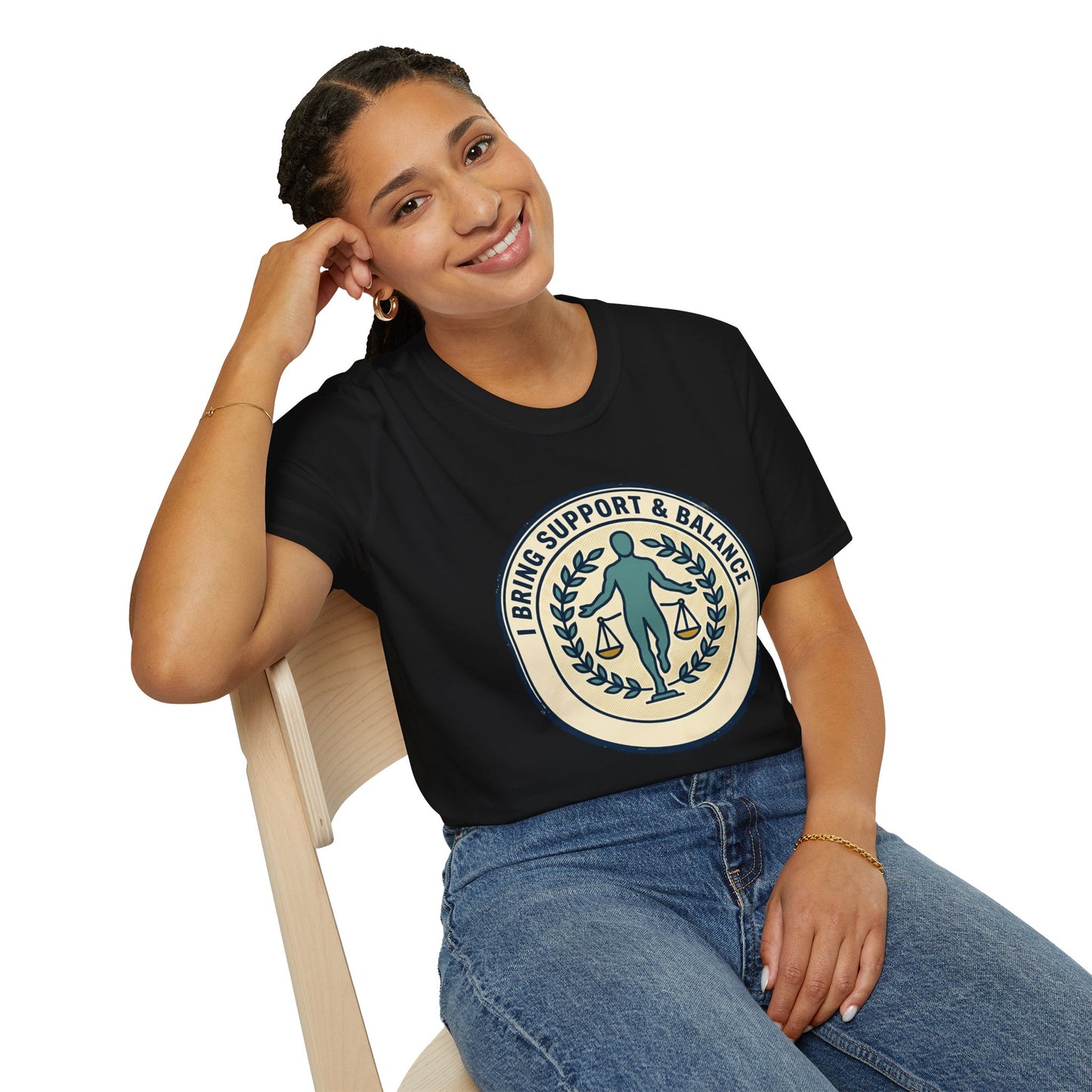 I Bring Support & Balance Graphic Tee-Balance & Support T-Shirt