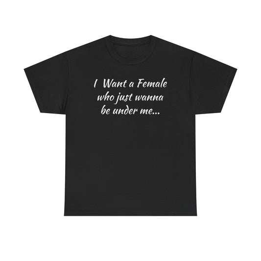 I want a female for me