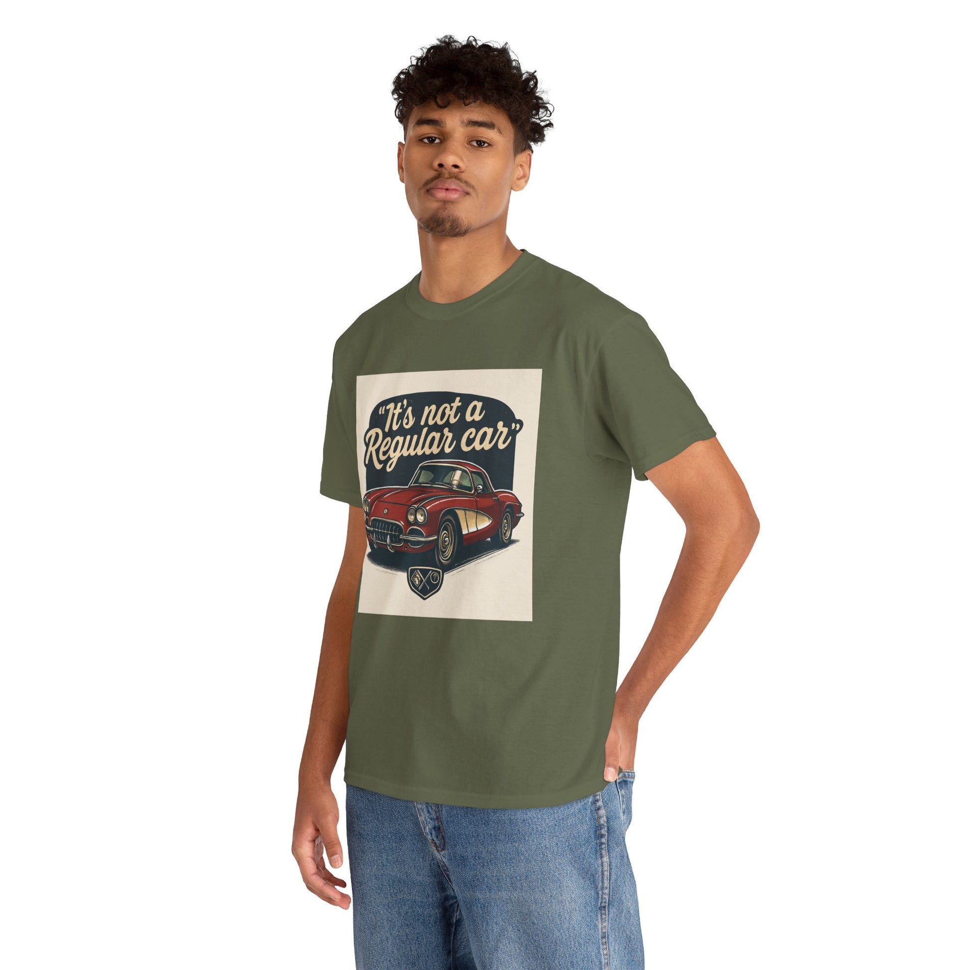 Classic Car Tee — "It's Not a Regular Car" Vintage Muscle Car Shirt Printify
