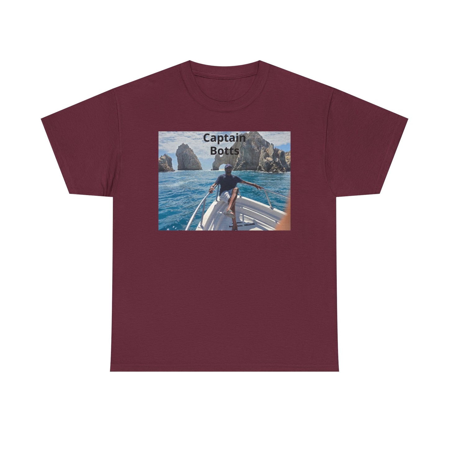 Larry T-Shirt — "Captain Botts" Boat Photo Graphic Tee | Nautical Vacation Crew Shirt